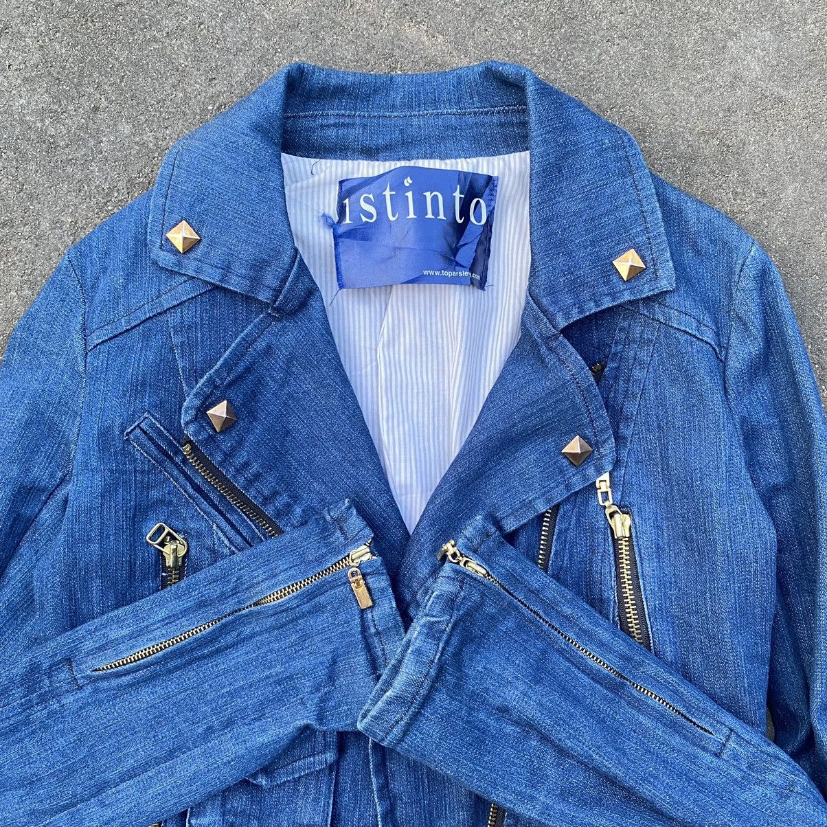 Beauty Beast × If Six Was Nine × Japanese Brand Y2K Studded Crop Denim Jacket Punk Rock Style Size US XS / EU 42 / 0 - 10 Thumbnail