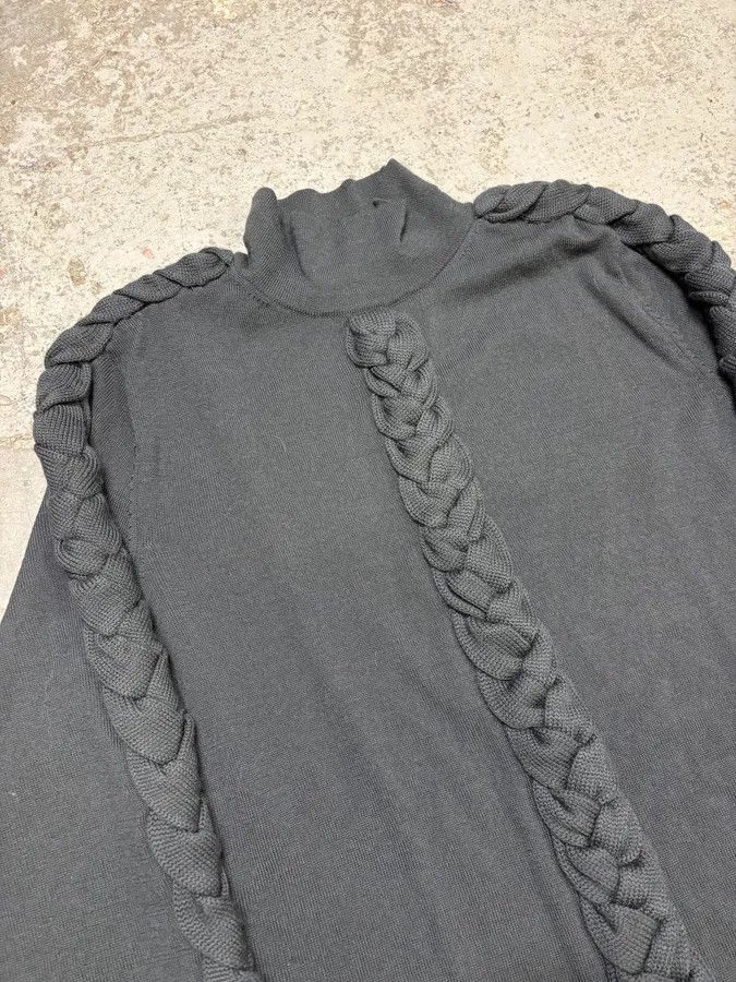 Jean Paul Gaultier 2000s Jean Paul Gaultier Woven Rope Turtleneck Sweater Size US S / EU 44-46 / 1 - 5 Thumbnail