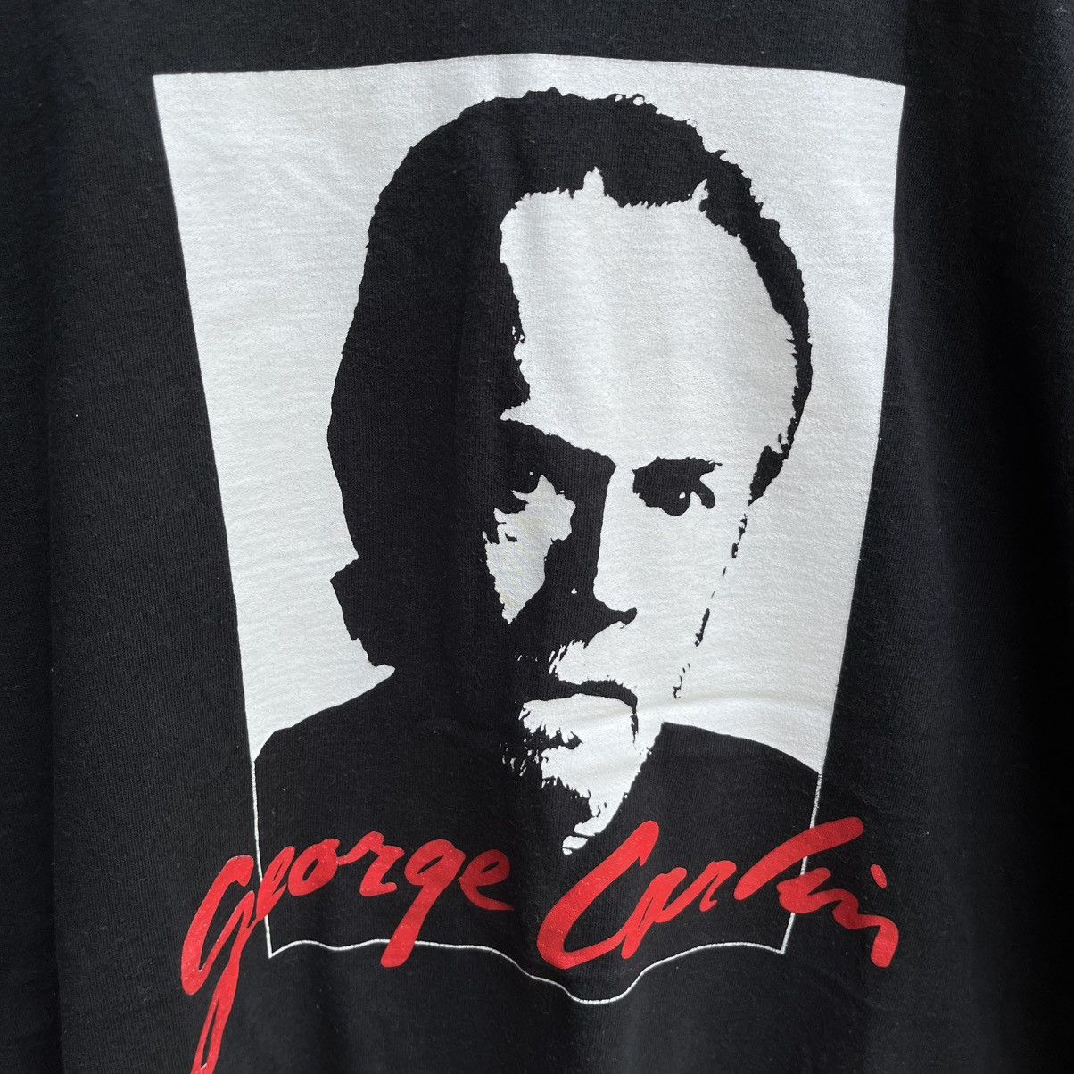 Vintage Vintage 90s GEORGE CARLIN tee horror graphic Size US L / EU 52-54 / 3 - 4 Thumbnail