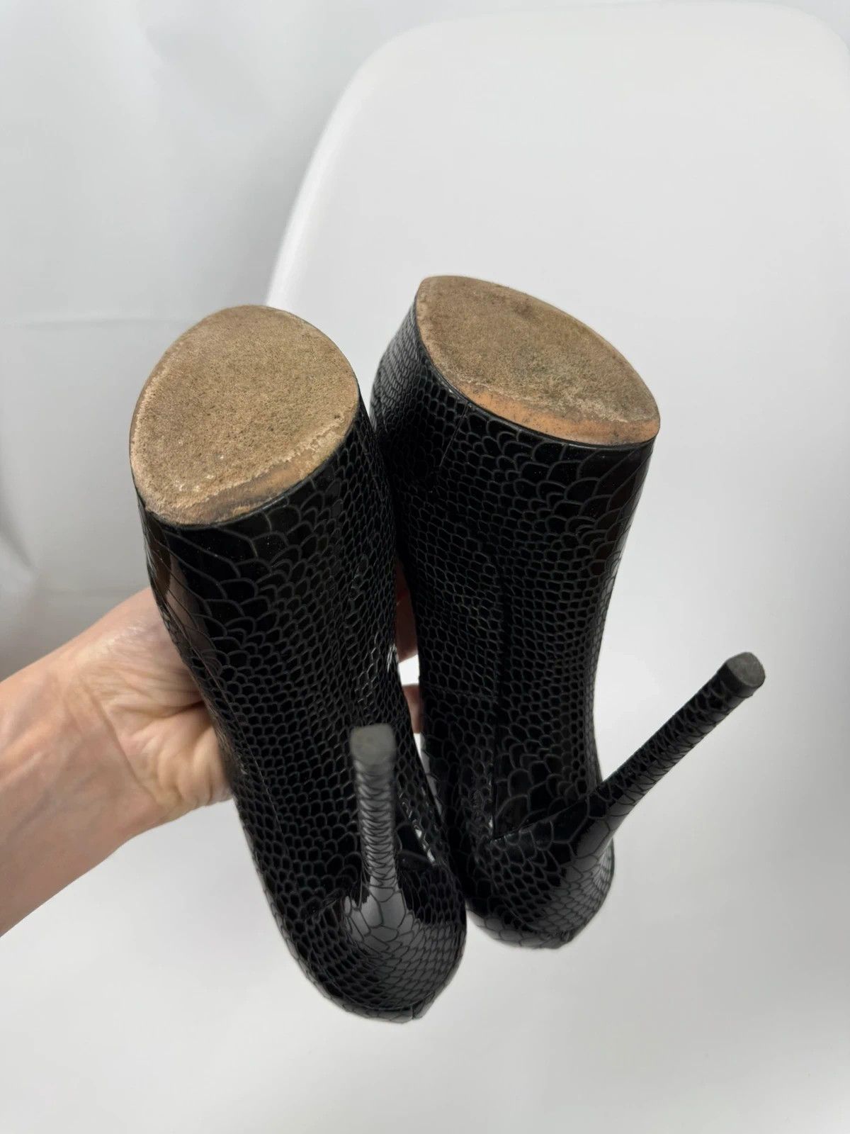 Casadei Casadei Embossed Platform Heels size 36 Size US 6 / IT 36 - 8 Thumbnail