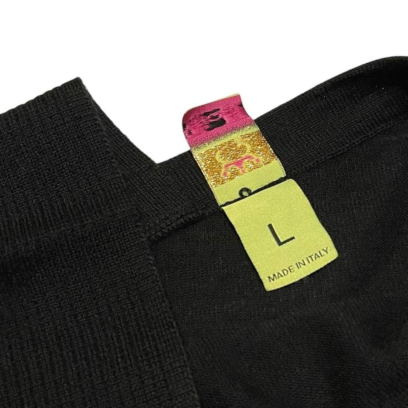 Cop Copine RARE VTG knit Save the Queen asymmetrical one sleeve top Size L / US 10 / IT 46 - 6 Thumbnail