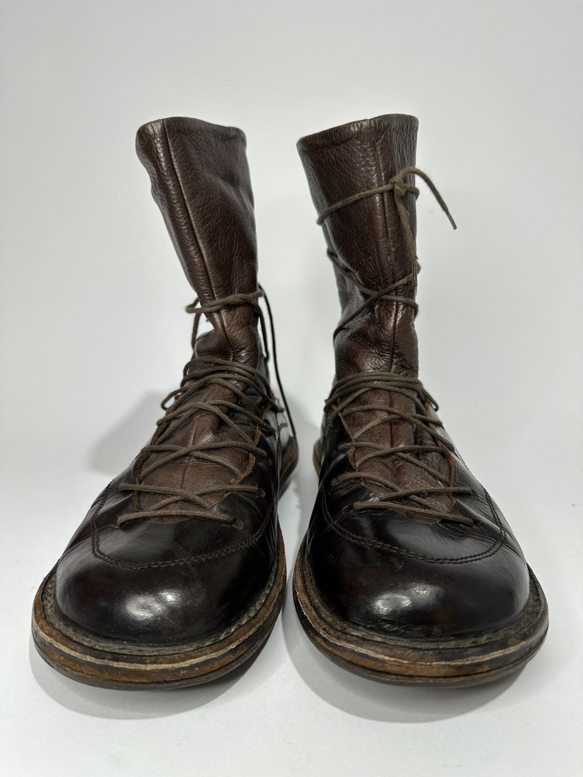 Trippen Trippen Zeus Brown Leather Lace Up Boots Size 6 Us. Size US 6.5 / EU 39-40 - 5 Thumbnail