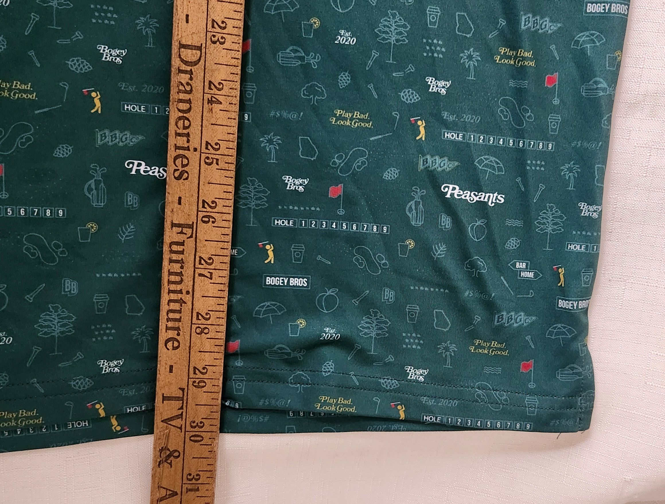 Bogey Boys Bogey Bros Golf Polo Men's SZ Large AOP All Over Print Size US L / EU 52-54 / 3 - 9 Thumbnail