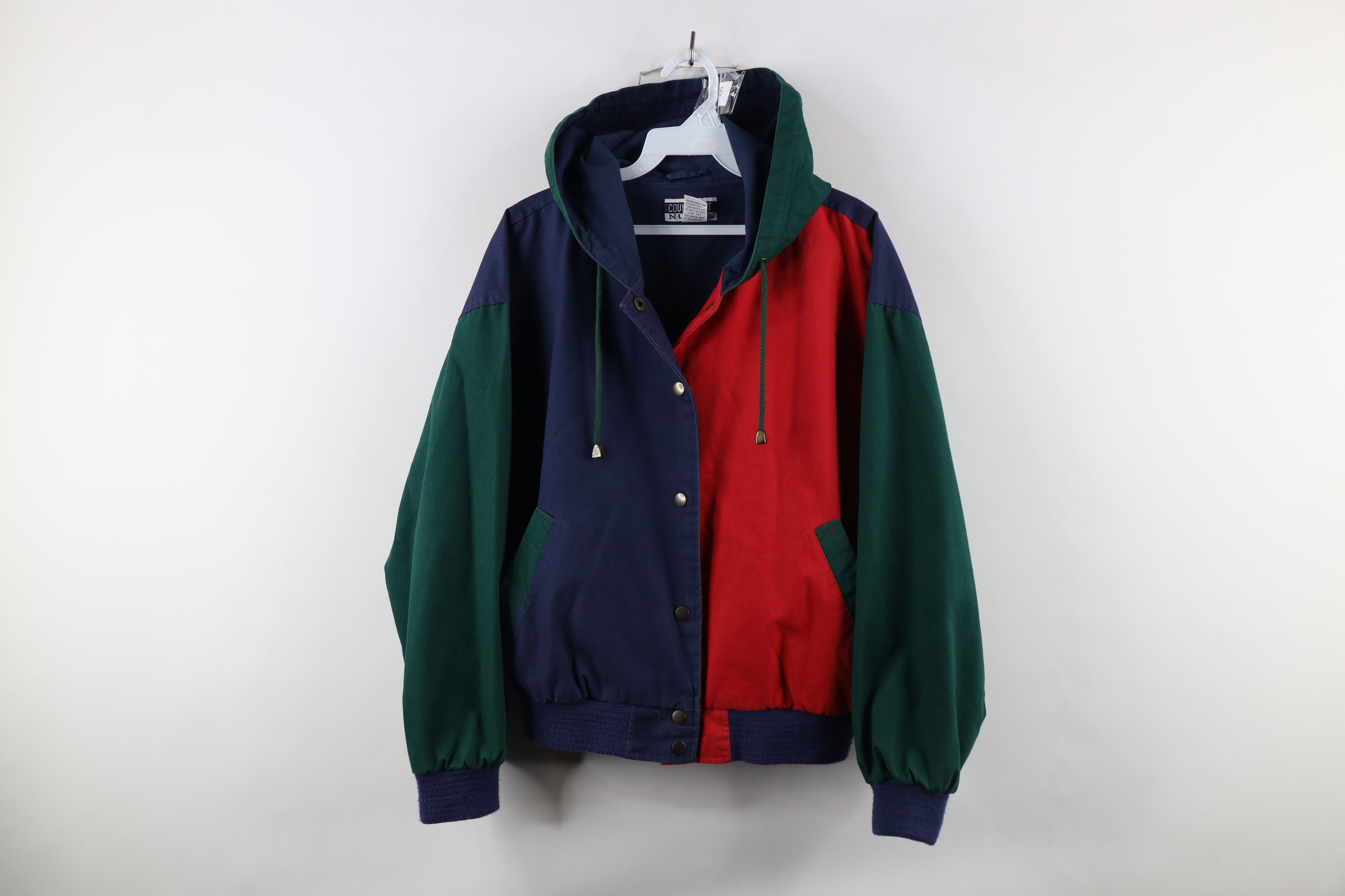 Zip Vintage Colour Block Jacket Vintage 90s Streetwear Color Block