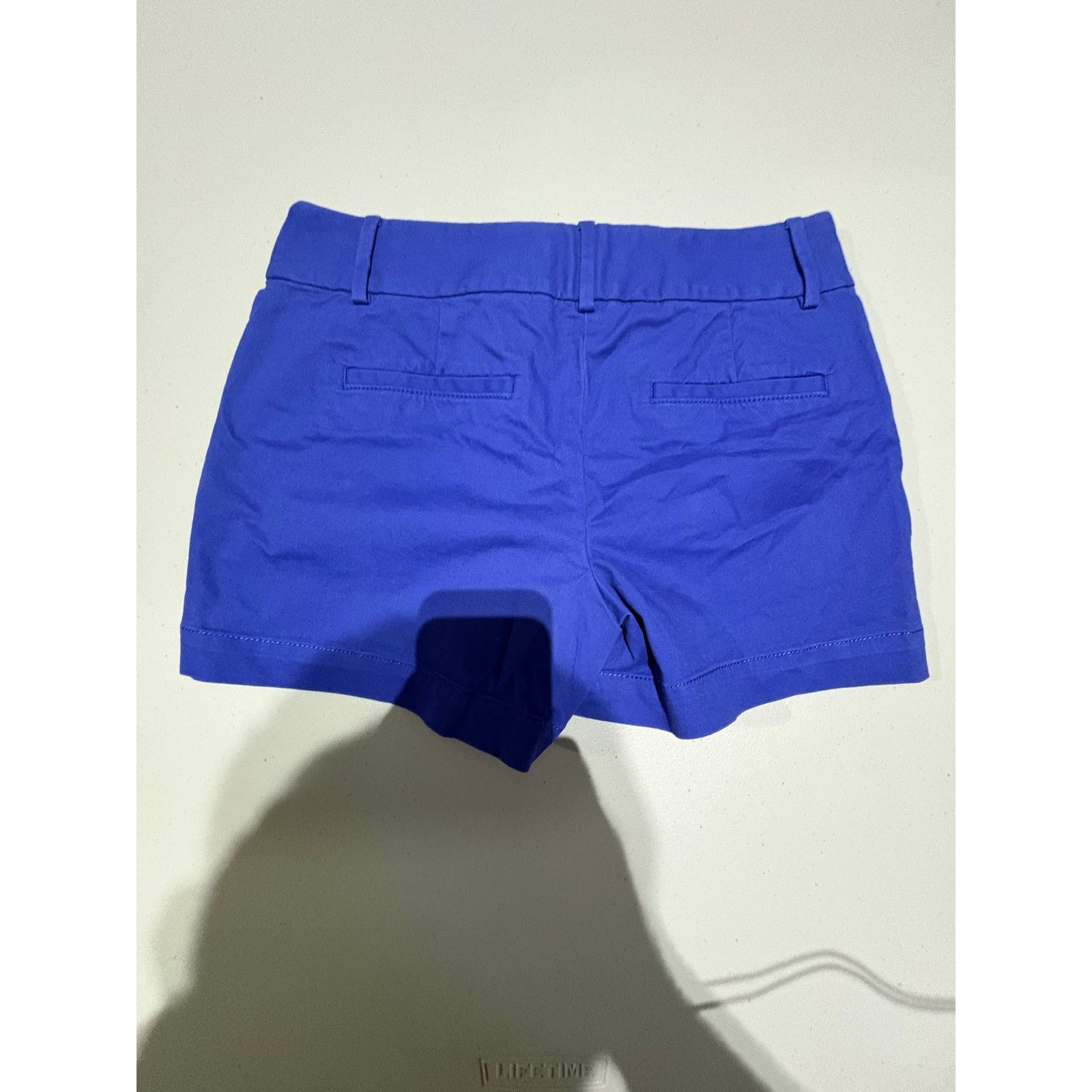 Loft LOFT Riviera Womens Blue Chino Shorts Size 2 Cotton Size 26" / US 2 / IT 38 - 3 Thumbnail
