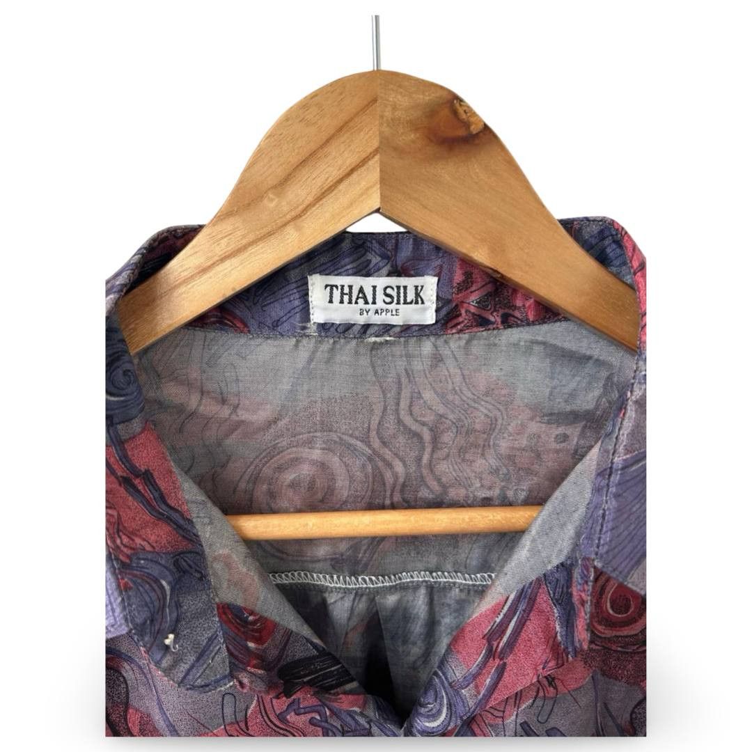 Vintage Thai Silk by apple shirt #479 Size US L / EU 52-54 / 3 - 2 Thumbnail