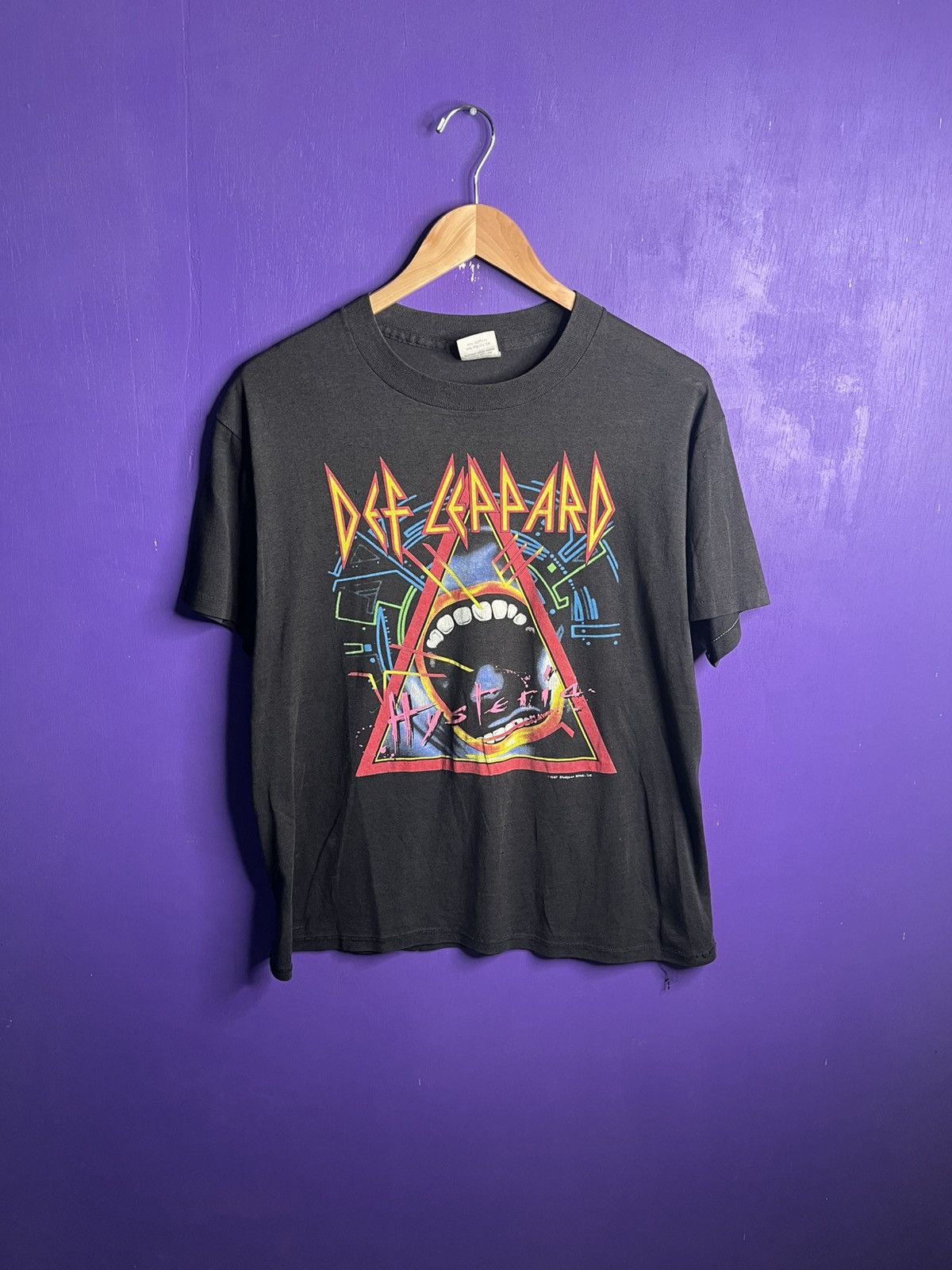 Band Tees × Vintage Vintage 1987 Def Leppard worth the wait tour t-shirt Size US L / EU 52-54 / 3 - 1 Thumbnail