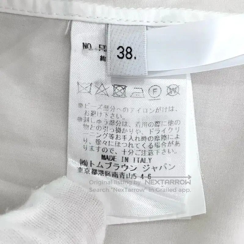Thom Browne Thom Browne White Cotton Long Sleeve Dress . Size S / US 4 / IT 40 - 8 Thumbnail