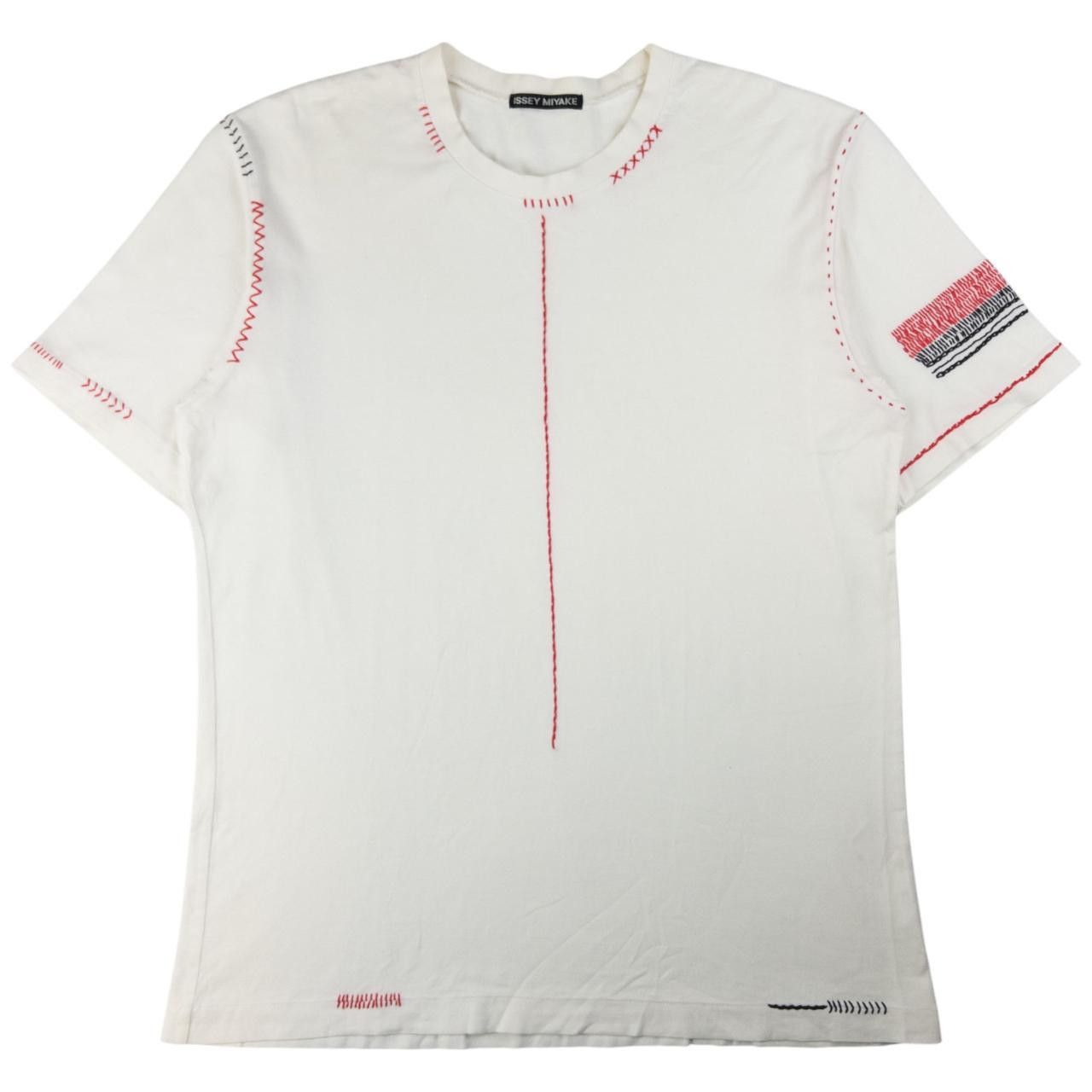 Issey Miyake Vintage Issey Miyake Hand Embroidered T Shirt Size M Size US M / EU 48-50 / 2 - 1 Thumbnail