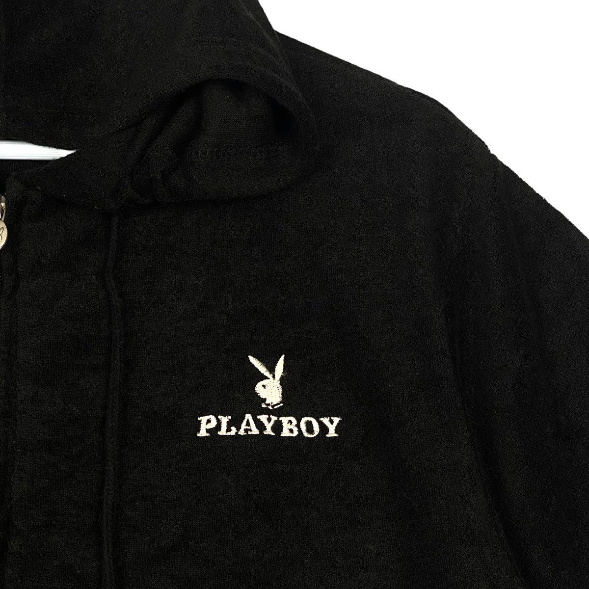Playboy × Vintage Vintage Playboy Embroidered Full Zip Hoodie Short Sleeve Size US M / EU 48-50 / 2 - 4 Thumbnail
