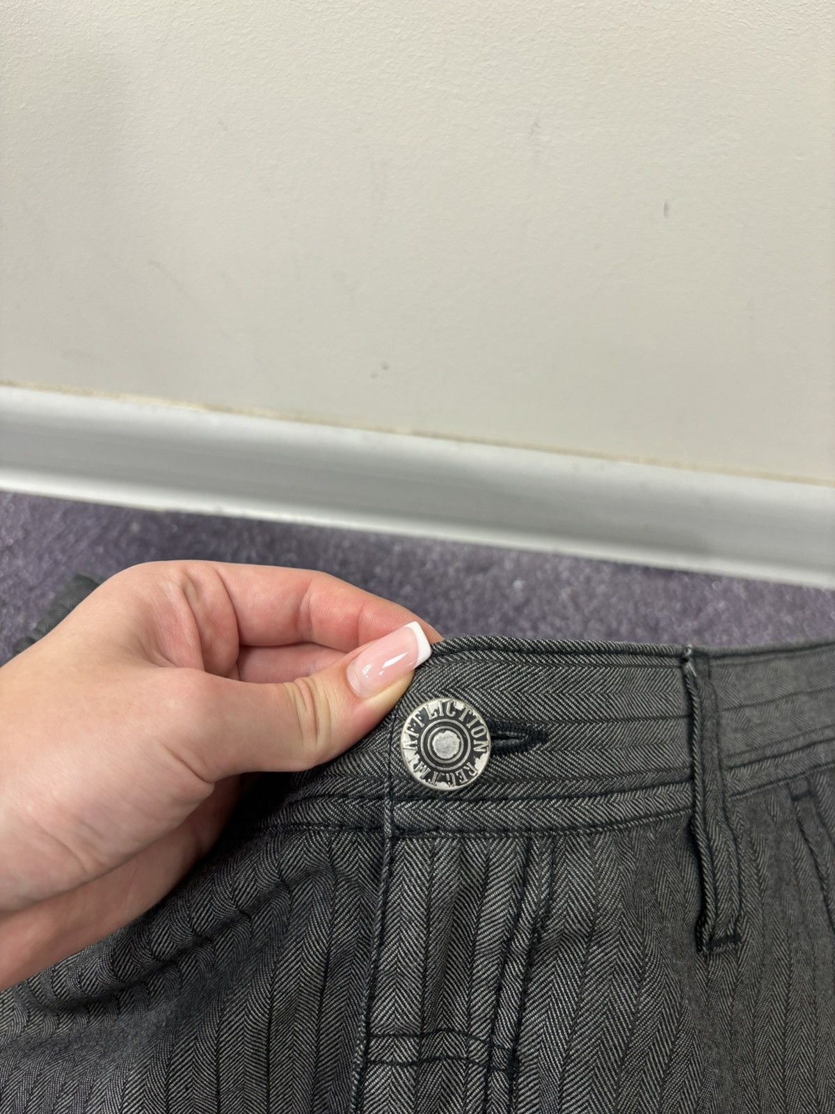 Affliction Vintage Affliction Y2K Grunge Crazy Cyber Rare Hype Shorts Size US 31 - 6 Thumbnail