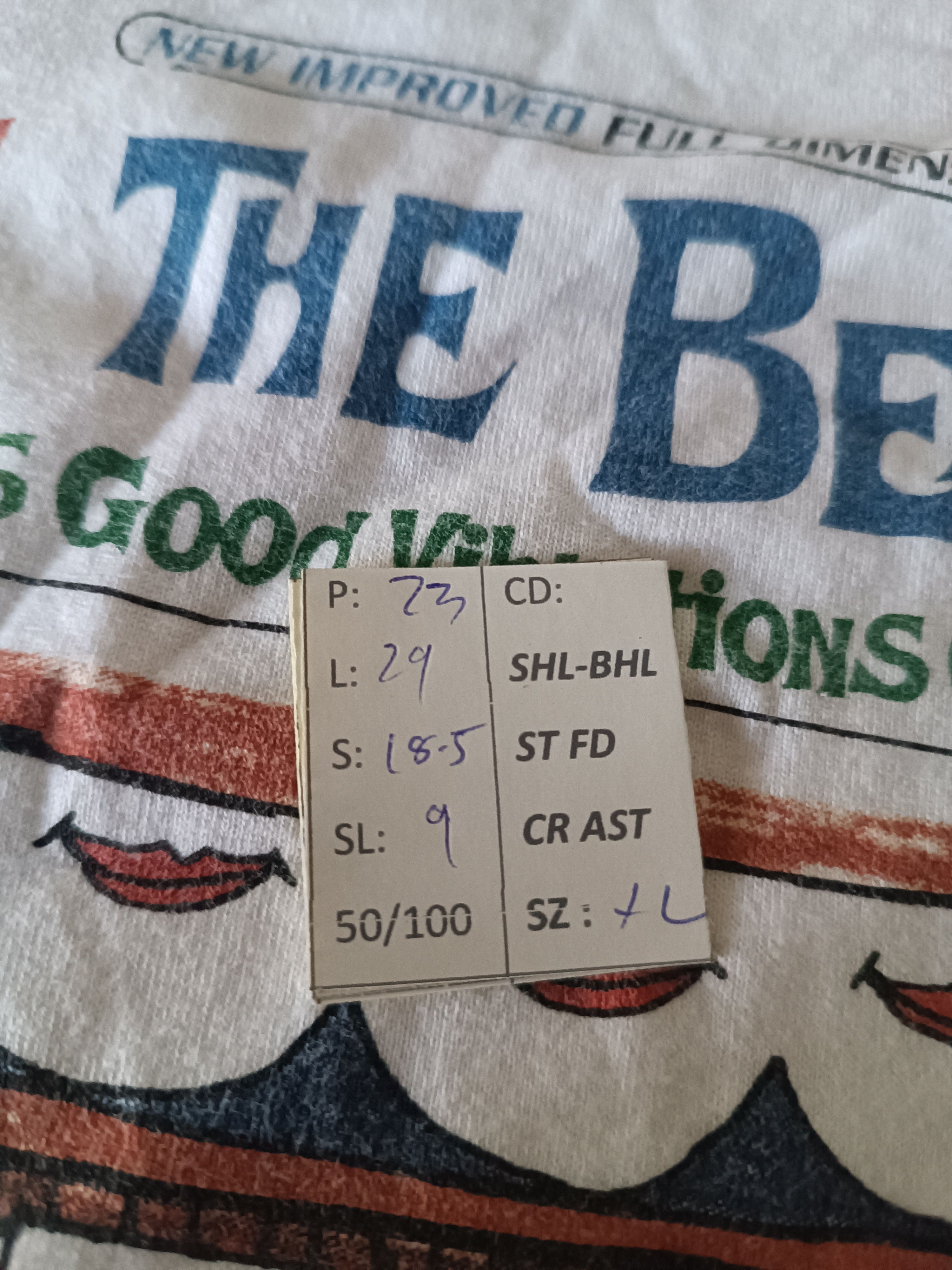 Band Tees VINTAGE THE BEACH BOYS GOOD VIBRATION SMILE TEE beatles who Size US XL / EU 56 / 4 - 17 Thumbnail