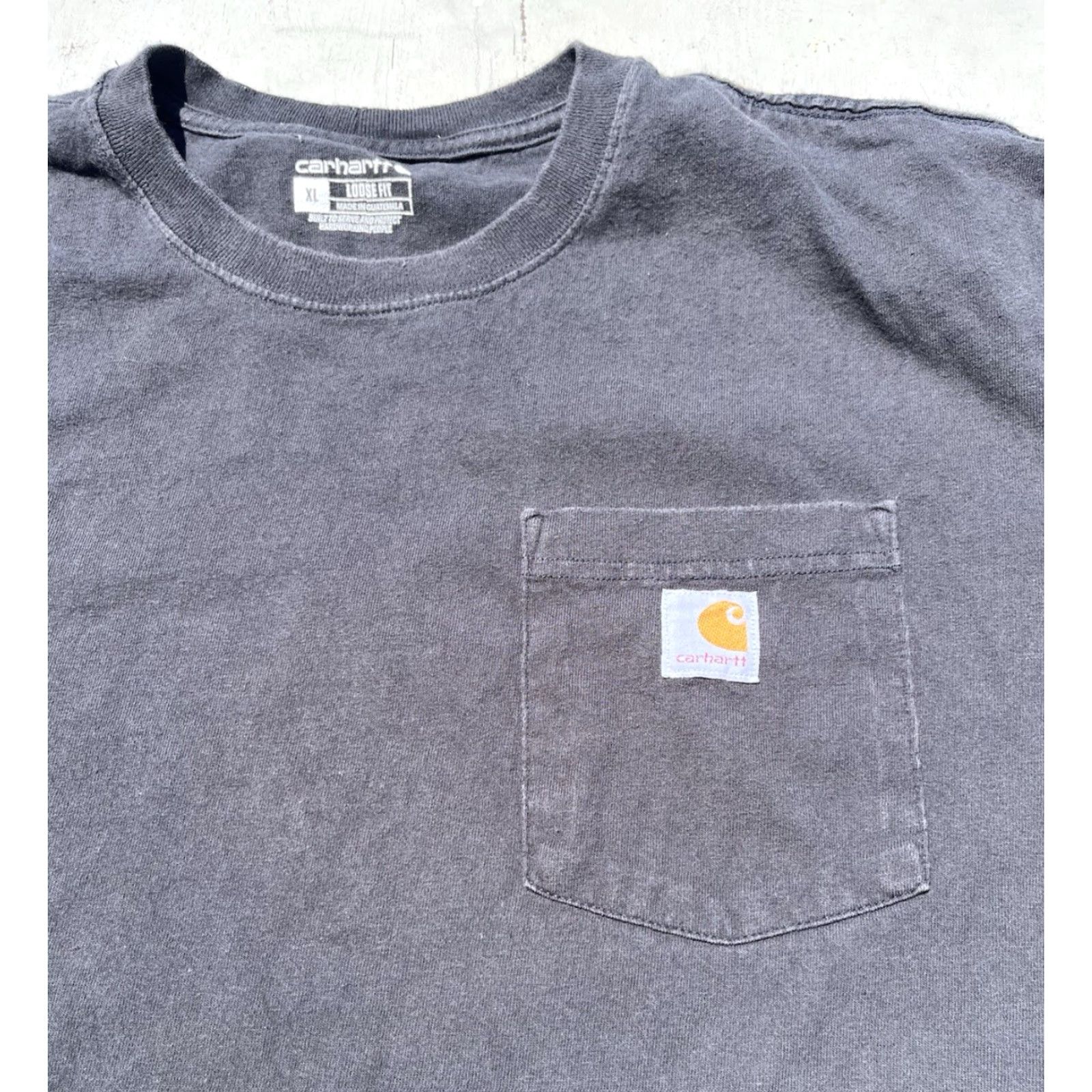 Carhartt Carhartt Men's T-Shirt XL Black Logo Pocket Crew Loose Cotton Workwear Street Size US XL / EU 56 / 4 - 2 Thumbnail