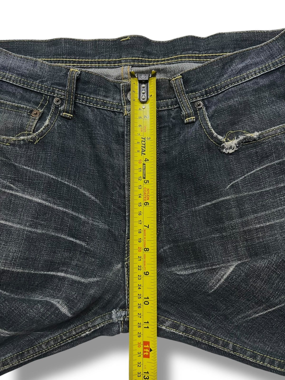 Japanese Brand Vintage 00s Tabloid News Japanese Selvedge Denim W33 Size US 33 - 16 Thumbnail