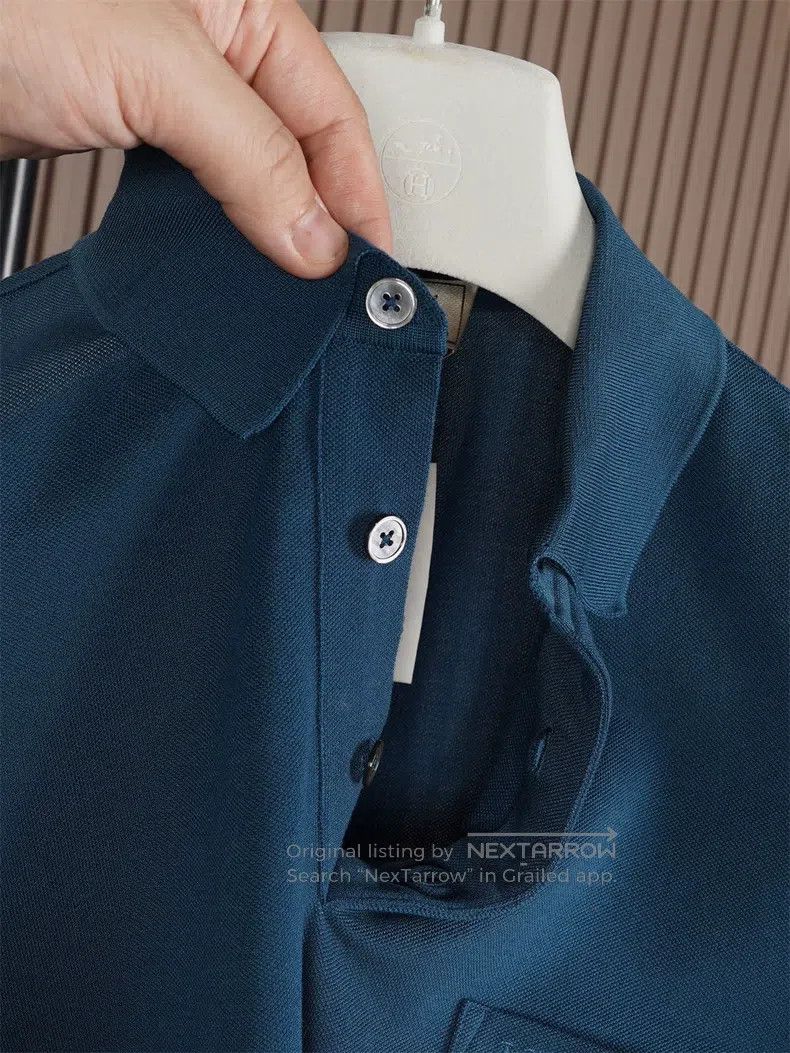 Hermes Hermes Slim Fit Short Sleeve Polo Size US M / EU 48-50 / 2 - 2 Thumbnail
