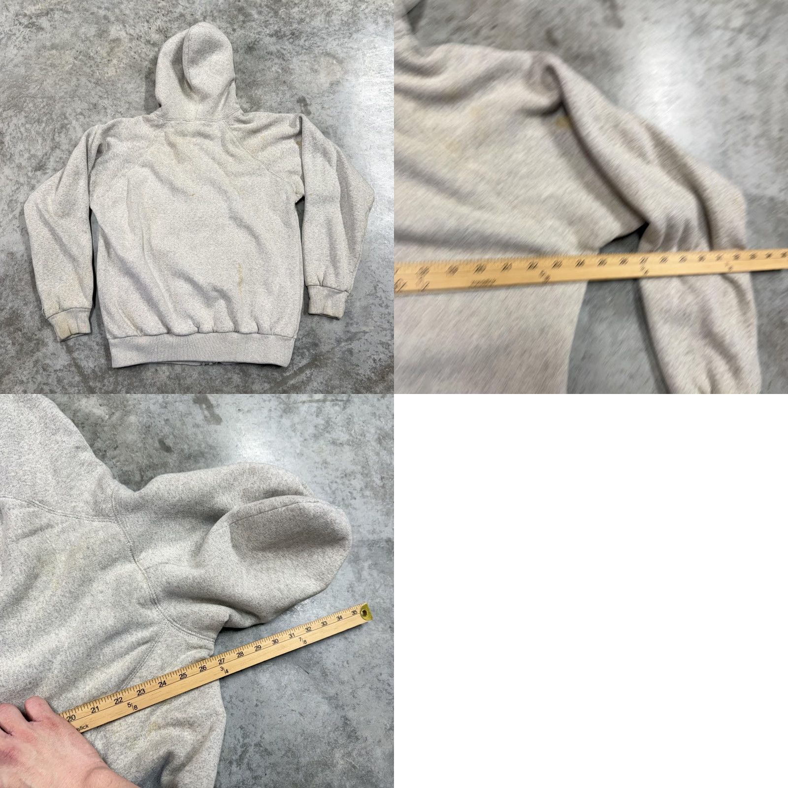 McGregor McGregor Hoodie Mens XL Gray Full Zip Thermal Lined Sweatshirt 80s Vintage Full Zip Pockets Embroidered Logo Zipper Size US XL / EU 56 / 4 - 8 Thumbnail