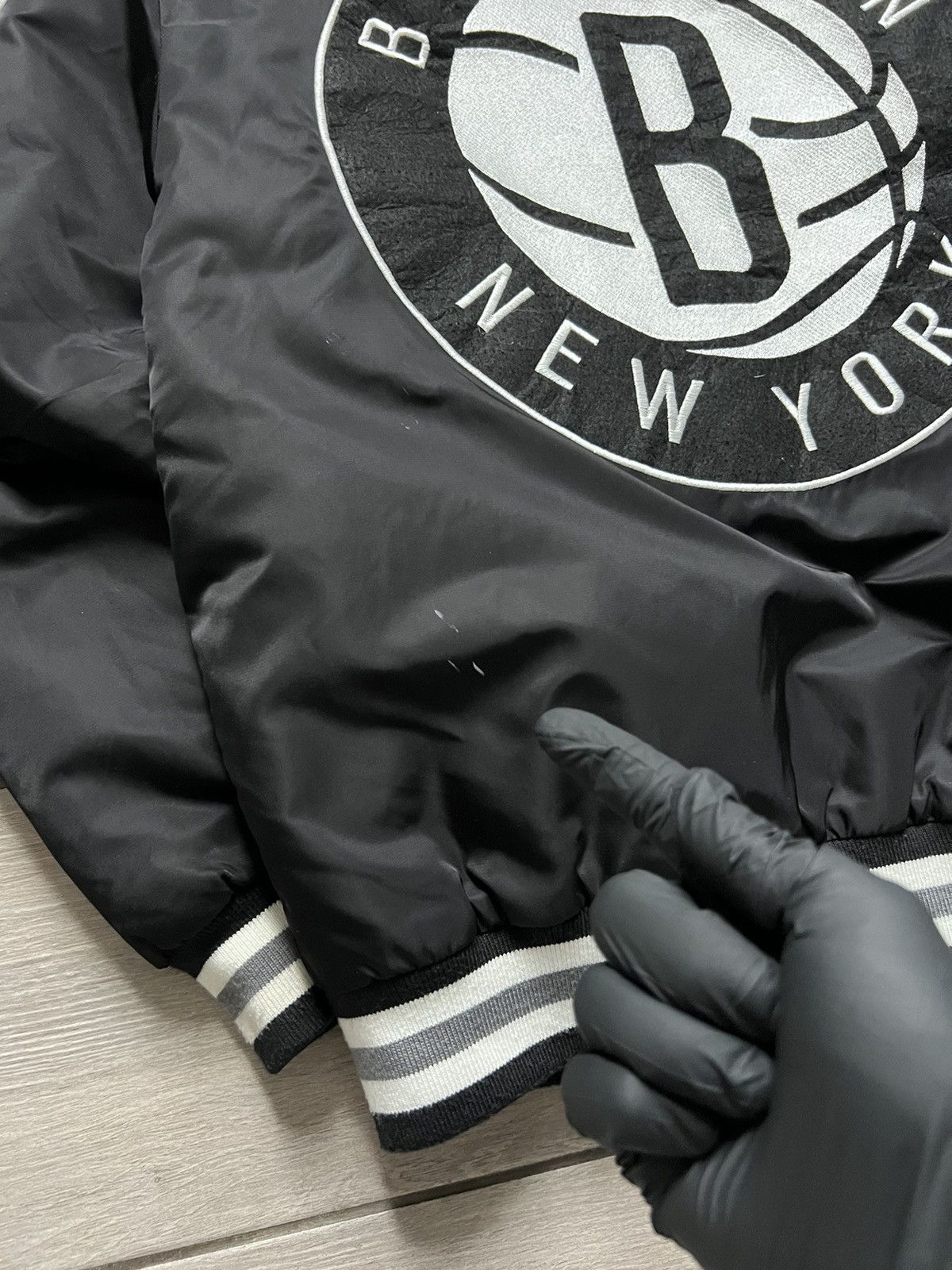 NBA Vintage Brooklyn NBA Durant Nets Varsity Bomber Jacket Size US S / EU 44-46 / 1 - 11 Thumbnail