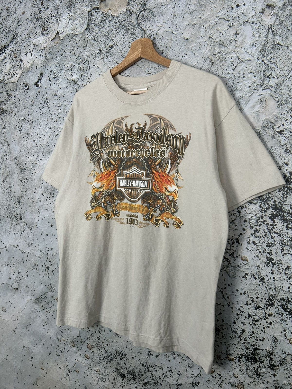 Harley Davidson Vintage Harley Davidson Motorcycles Graphic Tee Rare Y2K 00s Size US L / EU 52-54 / 3 - 2 Thumbnail