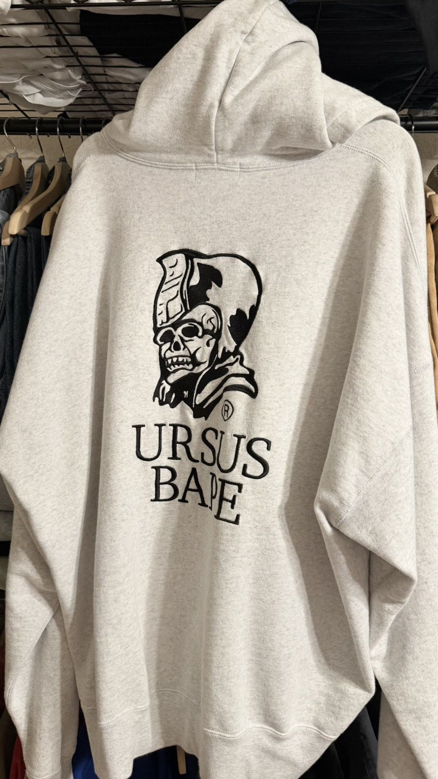 Bape Bape ursus grey hoodie Size US XXL / EU 58 / 5 - 2 Thumbnail