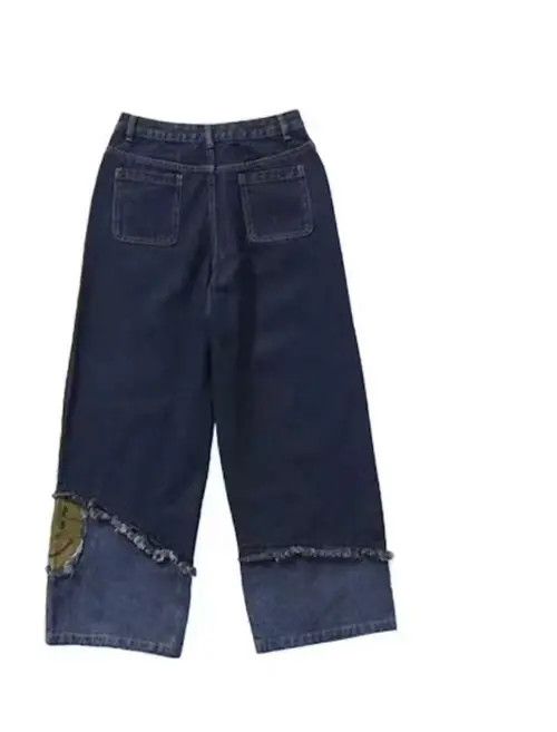 VIBE Straight-leg loose jeans with retro patchwork design Size US 32 / EU 48 - 7 Thumbnail