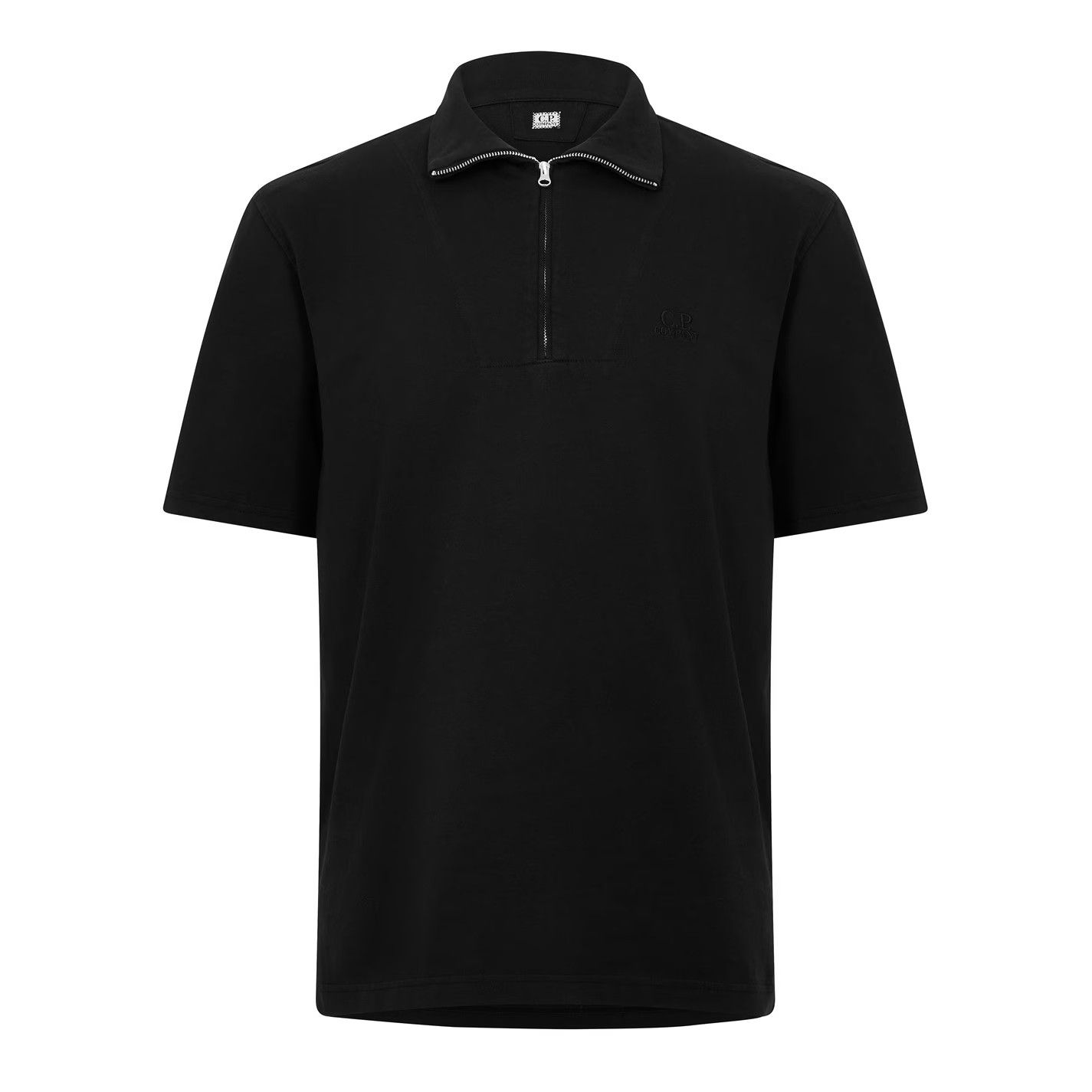 C.P. Company o1g2r1mq0426 Short Sleeve Polo Shirt in Black Size US L / EU 52-54 / 3 - 1 Thumbnail