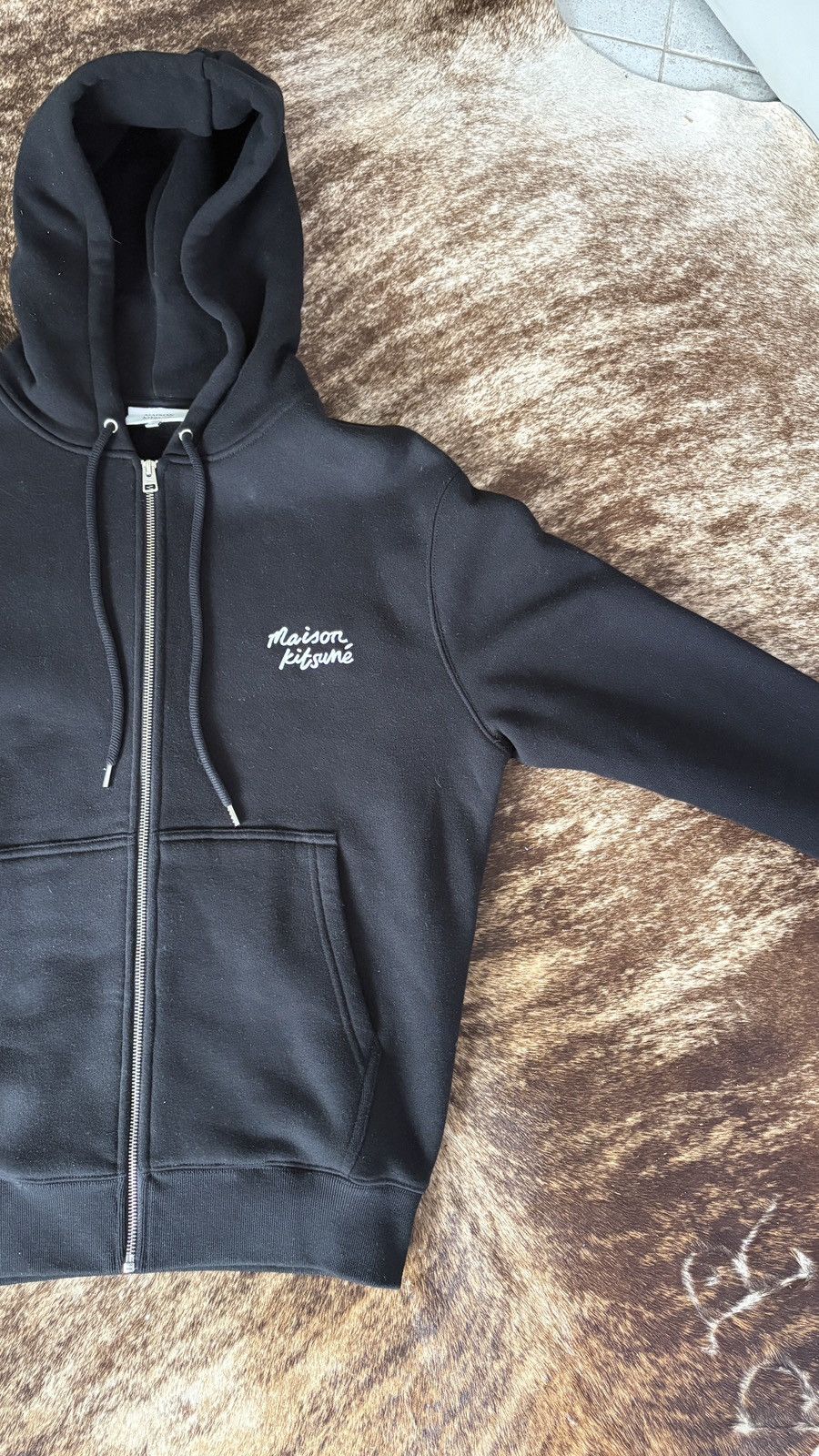 Maison Kitsune Maison Kitsuné Handwriting Hoodie Black - Size M Size US M / EU 48-50 / 2 - 4 Thumbnail