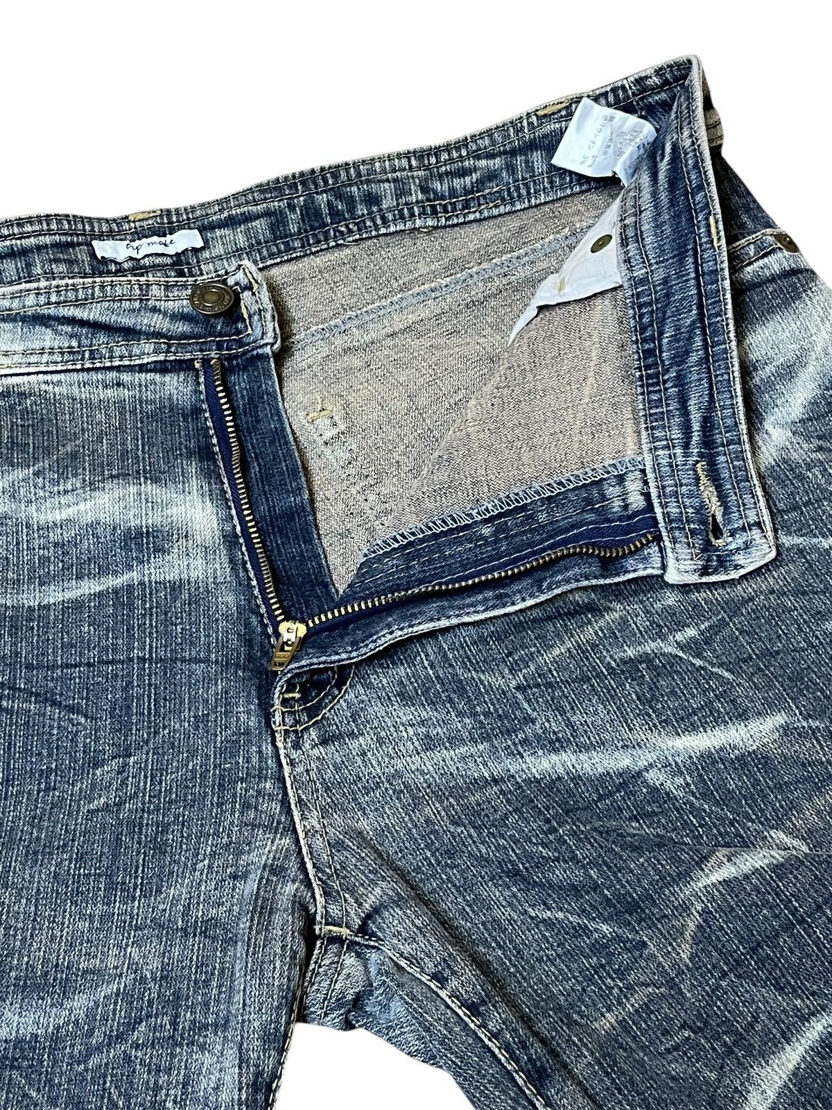 Tornado Mart SICK🔥JAPANESE BRAND HIP MAKE FLARED JEANS Size US 34 / EU 50 - 9 Thumbnail