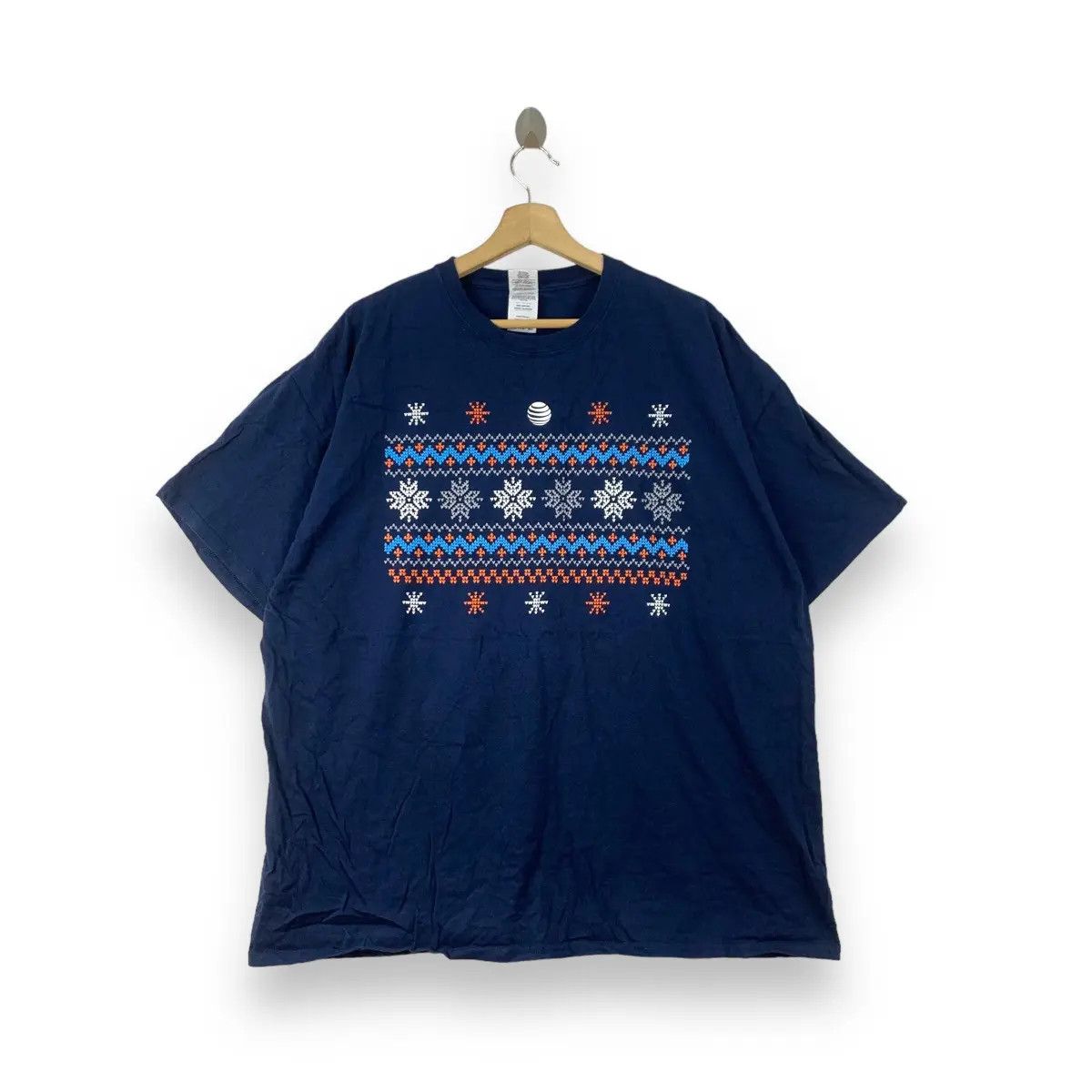 Vintage Vintage AT&T SNOWFLAKES Monogram Technology Tee Shirt Top Size US XXL / EU 58 / 5 - 1 Thumbnail