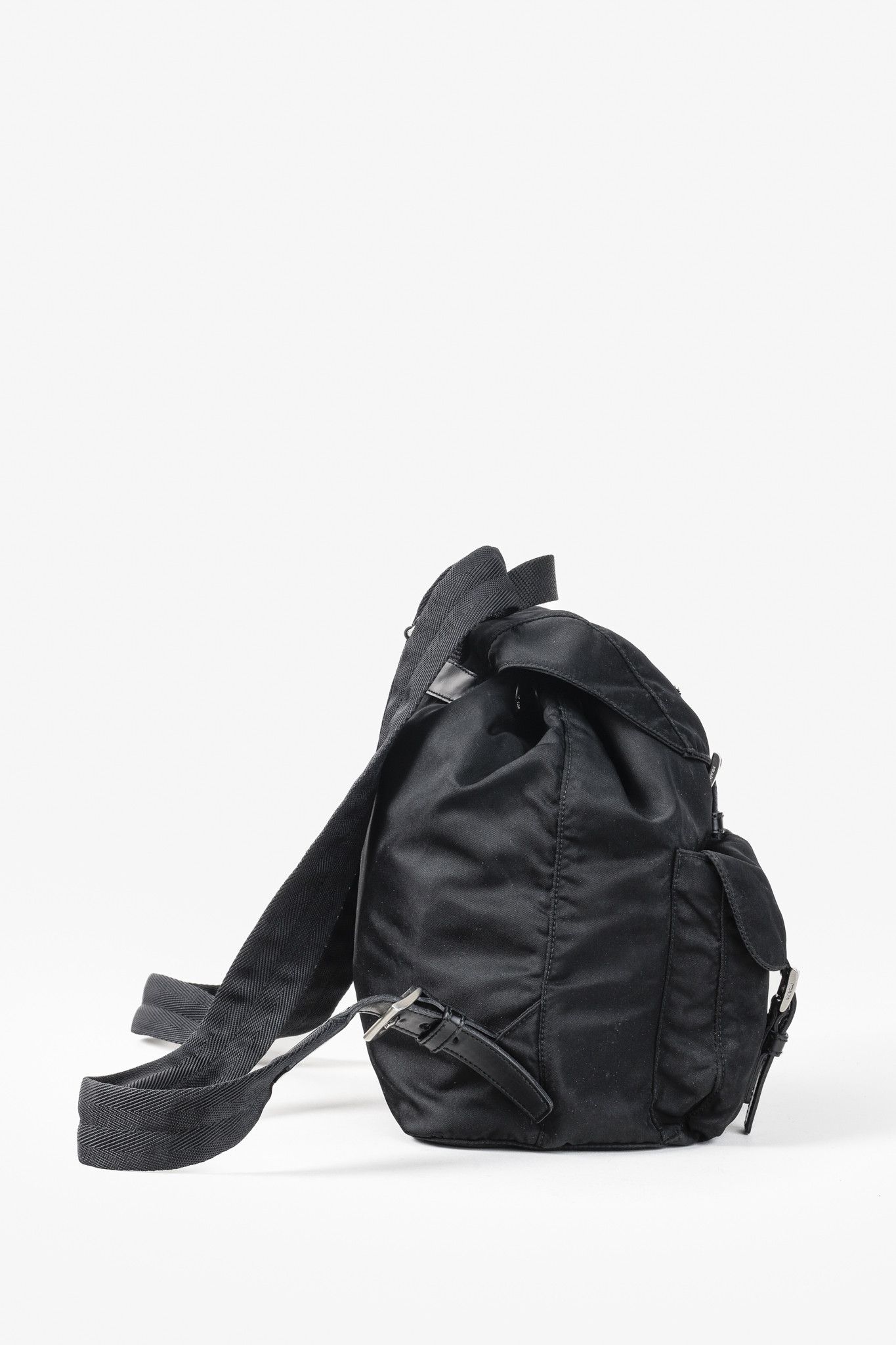 Prada Prada Saffiano-Trimmed Tessuto Backpack Size ONE SIZE - 3 Thumbnail