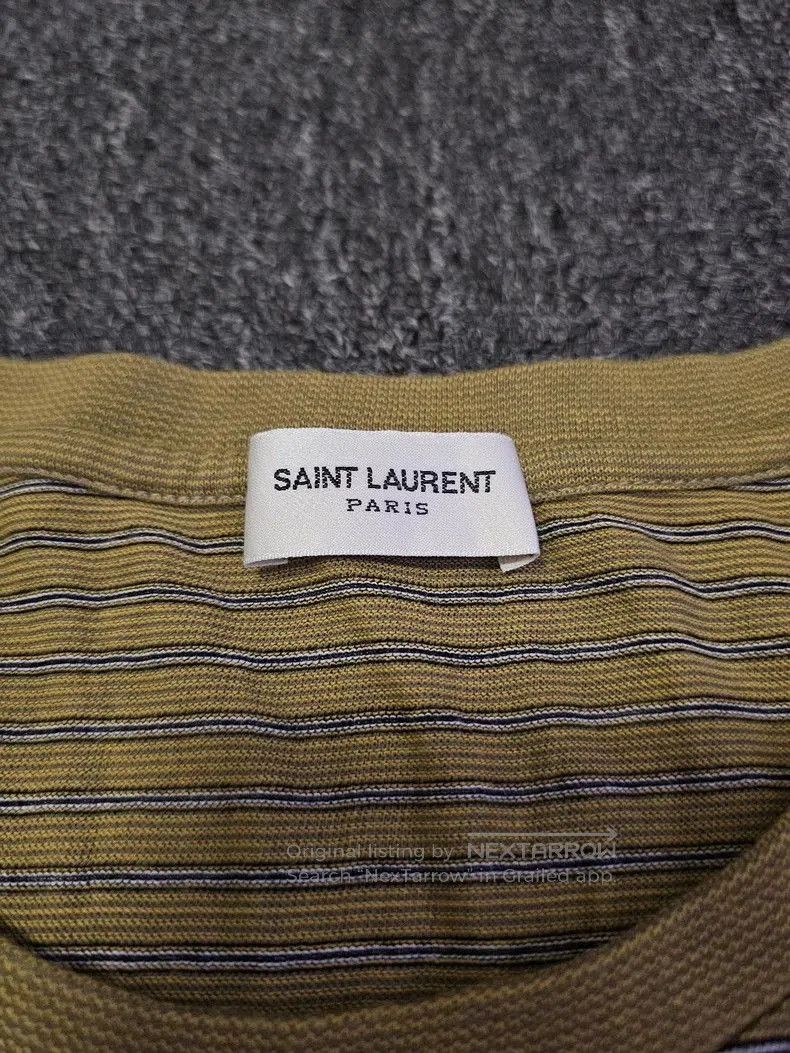 Saint Laurent Paris Saint Laurent Brown Plaid Short Sleeve T. Size US L / EU 52-54 / 3 - 3 Thumbnail