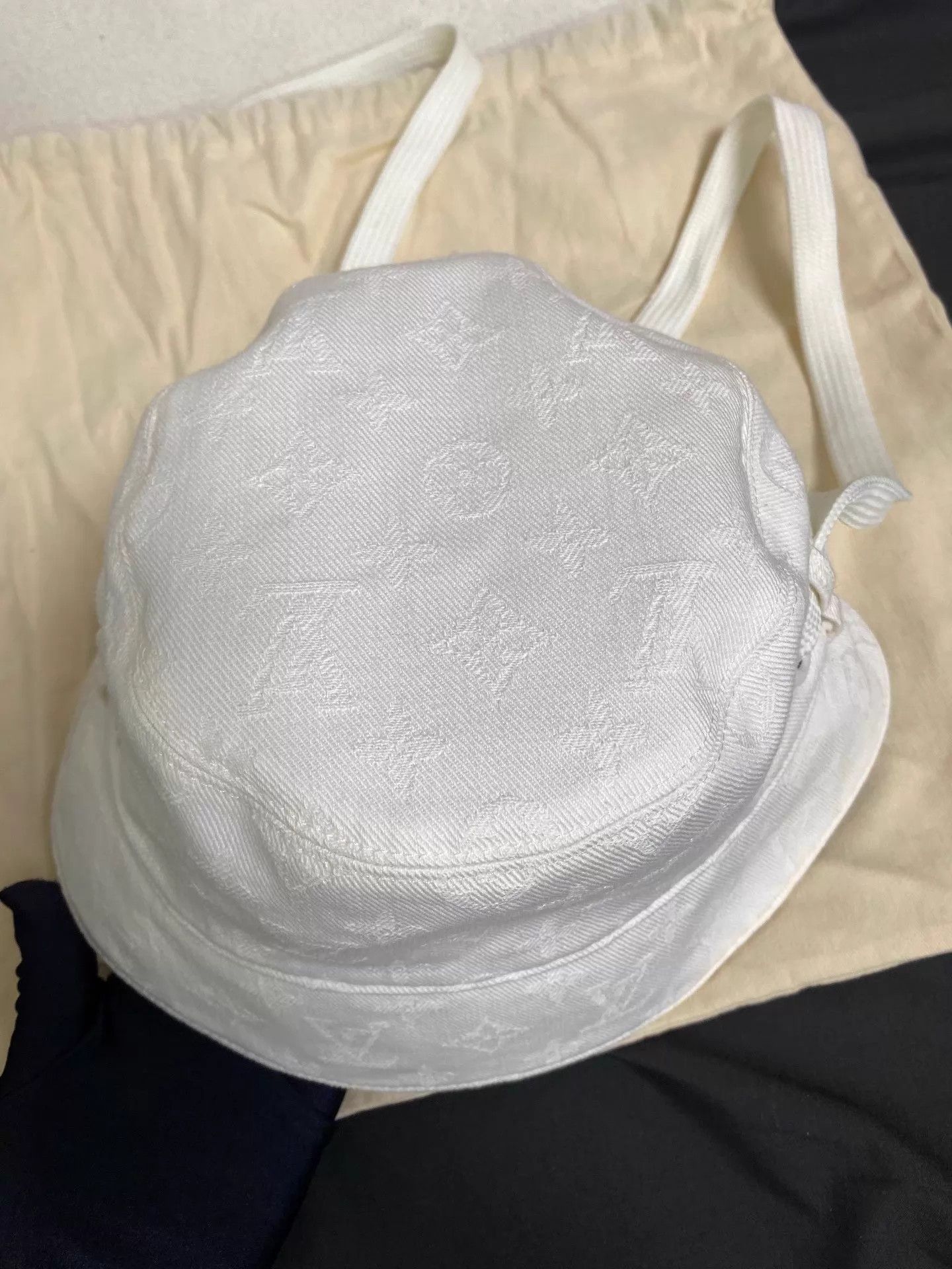 Louis Vuitton Double Monogram Bucket Hat 97 New Beads Det Dust Bag Size ONE SIZE - 9 Thumbnail
