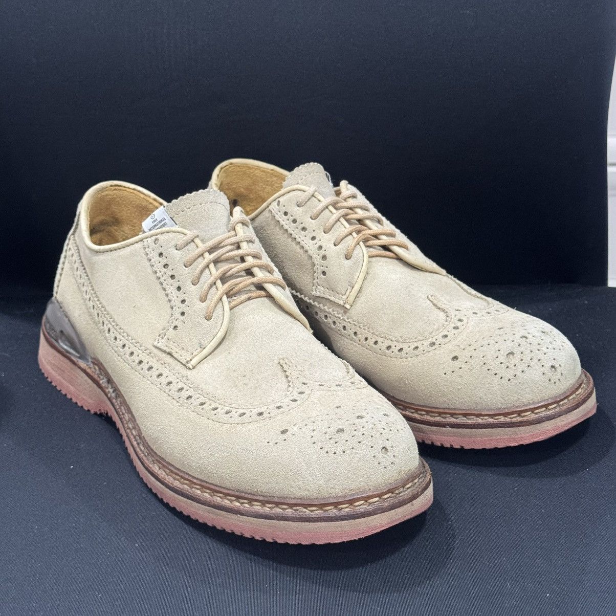 Visvim VISVIM PATRICIAN SAND WT FOLK WINGTIP SUEDE SHOES Size US 8.5 / EU 41-42 - 16 Thumbnail
