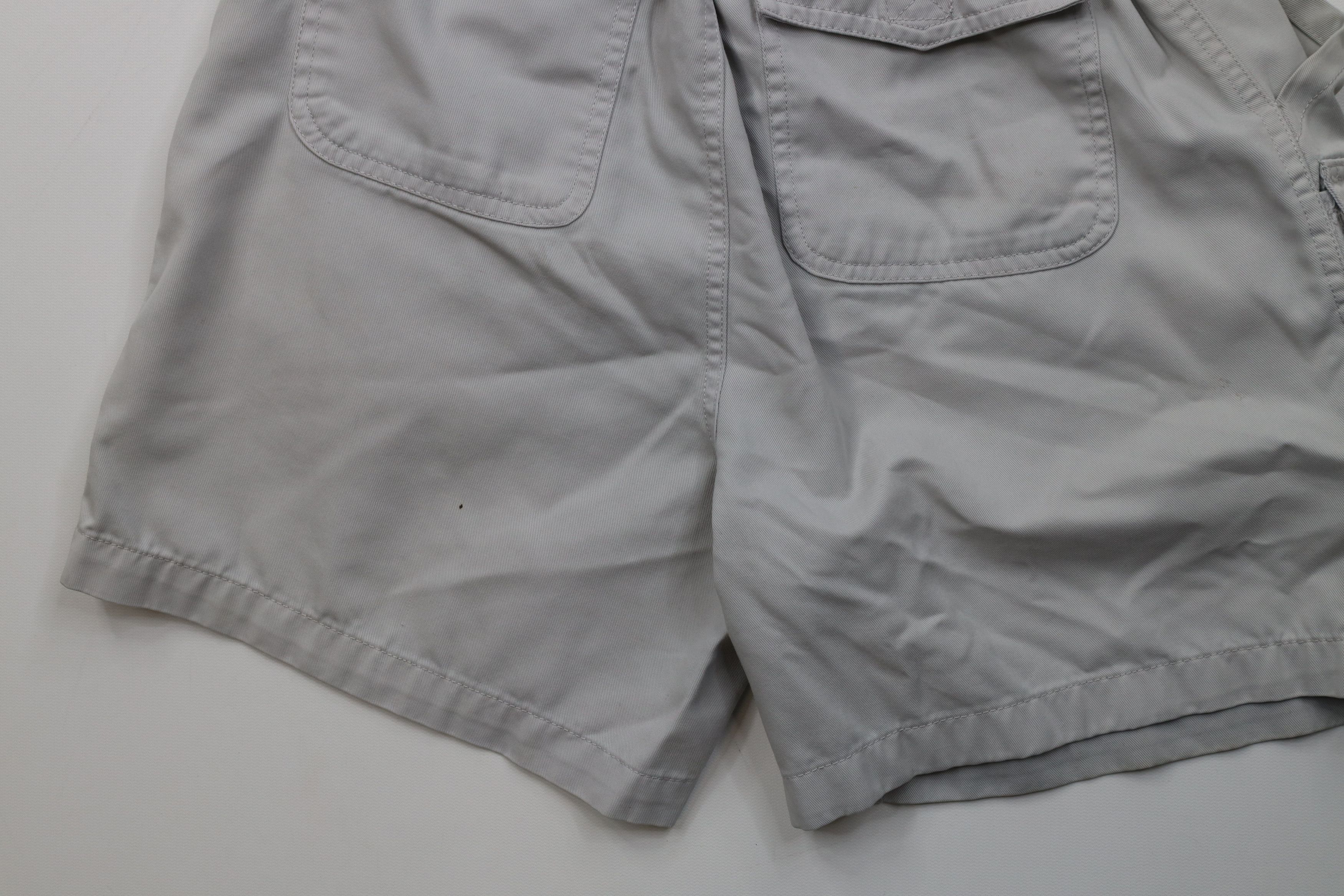 Vintage Vintage 90s Streetwear Above Knee Trekking Cargo Shorts Gray Size US 32 / EU 48 - 11 Thumbnail