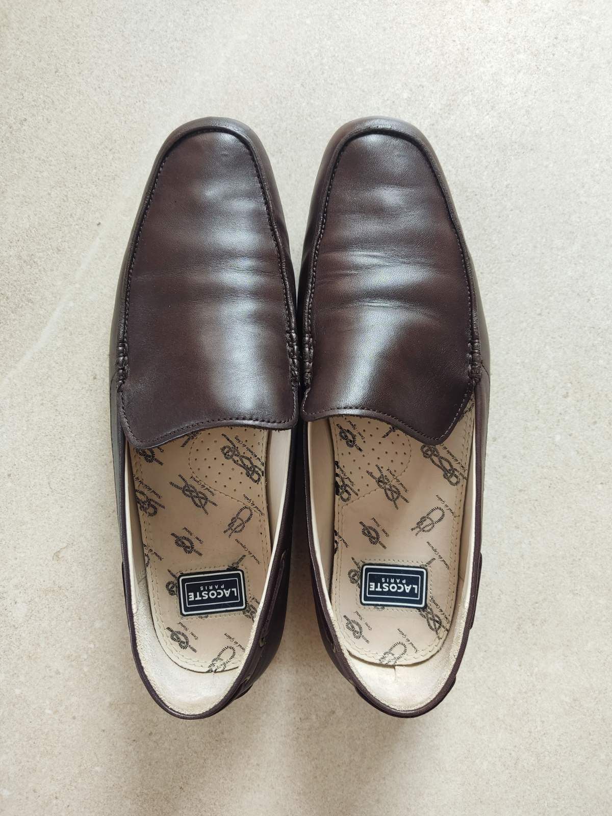 Lacoste Lacoste Brown Leather Loafers – Square Toe Size US 10 / EU 43 - 1 Thumbnail