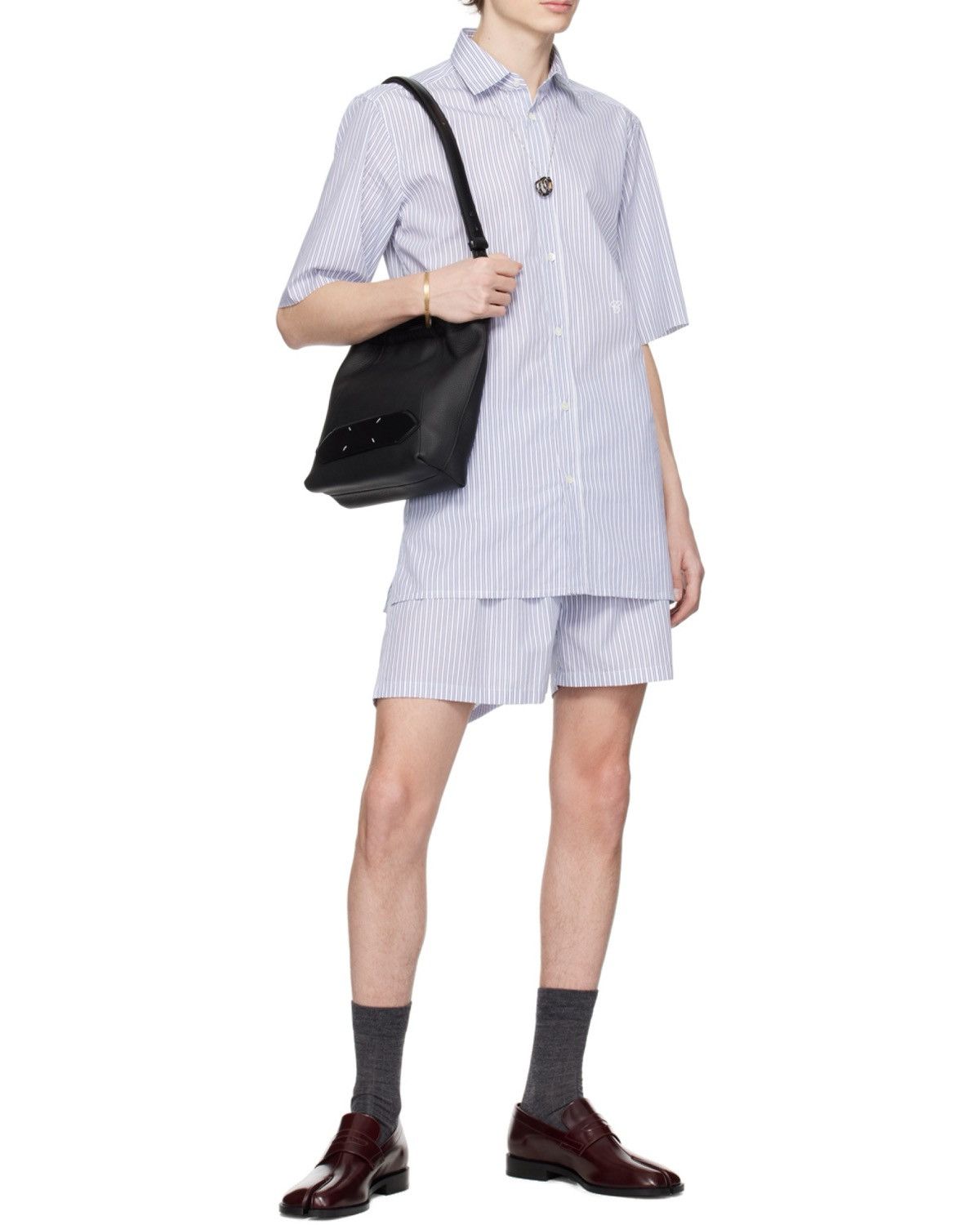 Maison Margiela Maison Margiela Striped Buttoned Shirt Size US S / EU 44-46 / 1 - 4 Thumbnail