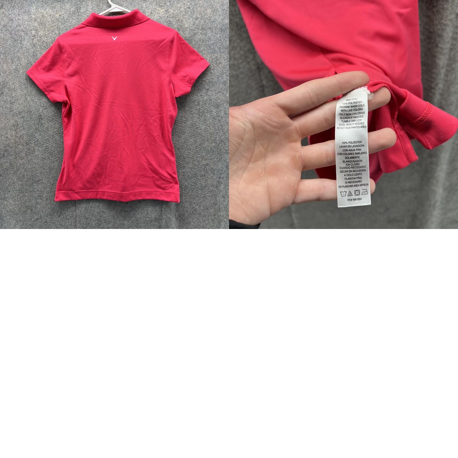 Callaway Callaway Polo Shirt Women Large Pink Polyester Logo Preppy Golf Shirt Ladies Casual Size L / US 10 / IT 46 - 9 Thumbnail
