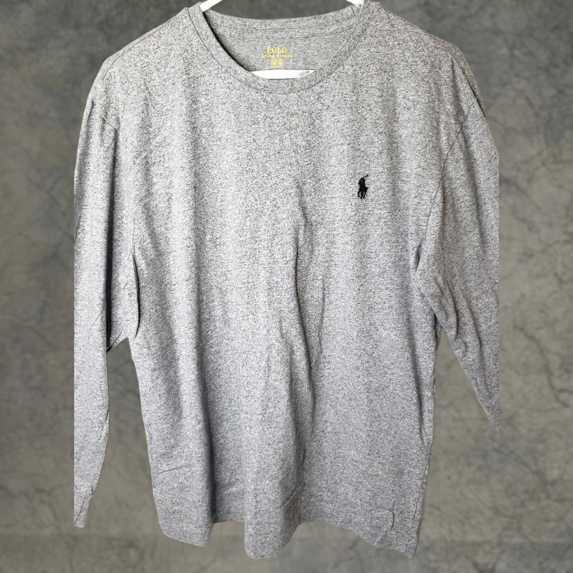 Polo Ralph Lauren Polo Ralph Lauren Men Shirt Long Sleeve Crew Neck Gray Size M Classic Fit Short Form T-Shirt Size US M / EU 48-50 / 2 - 1 Thumbnail