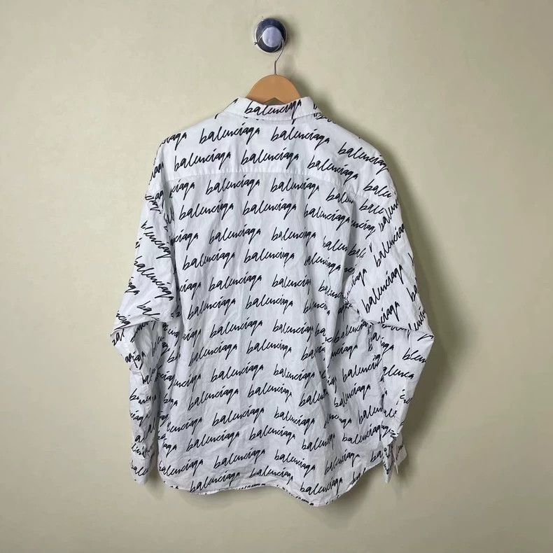 Balenciaga Balenciaga size 37 Full Print Doodle Single Button Long Sl Size US XS / EU 42 / 0 - 2 Thumbnail