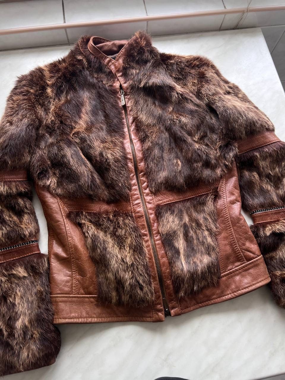 Other Italian biker leather fur jacket Size S / US 4 / IT 40 - 8 Thumbnail