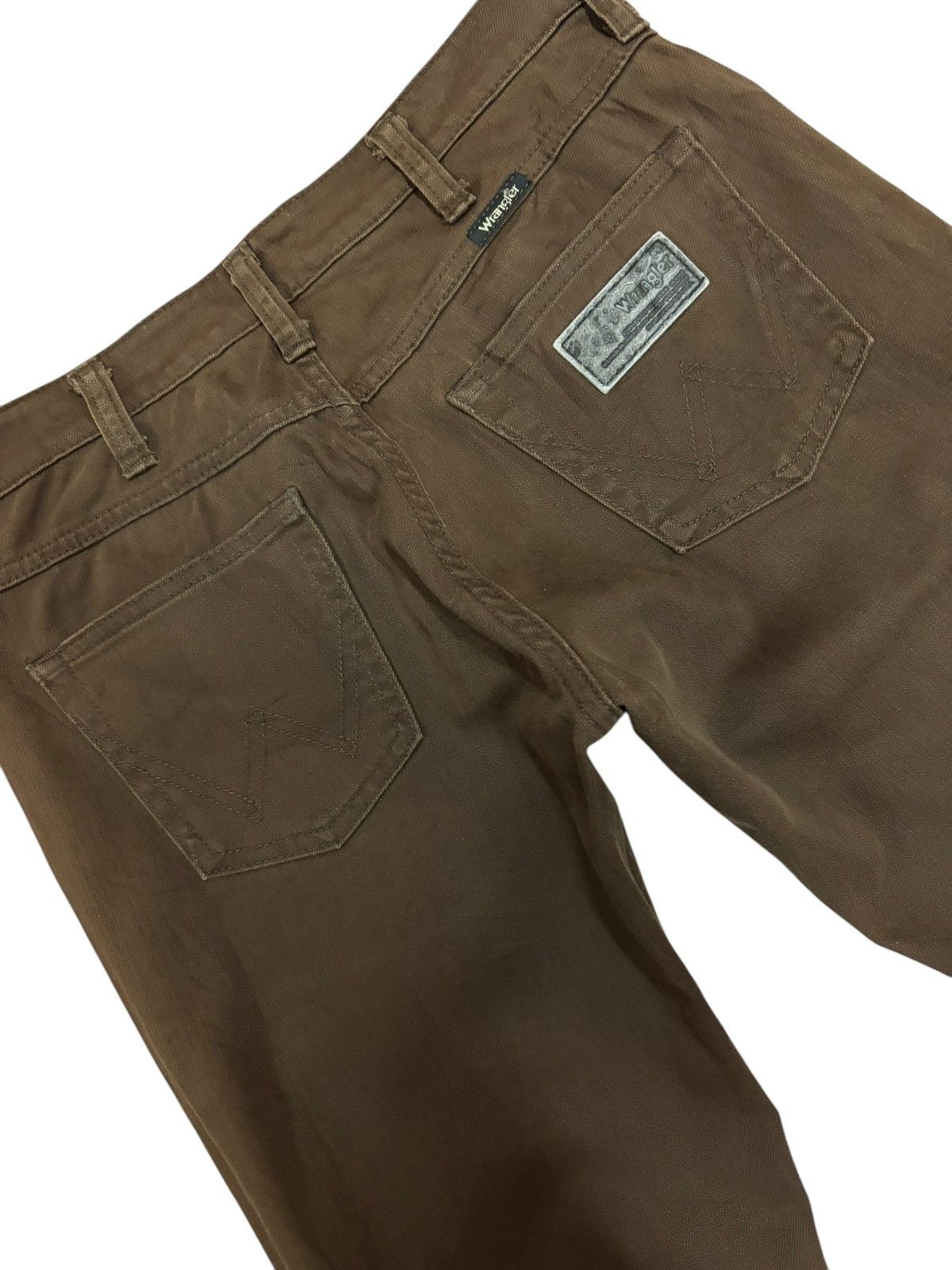 Japanese Brand × Wrangler 90s Vintage Japan Wrangler Brown Straight Cut Jeans Size US 29 - 4 Thumbnail