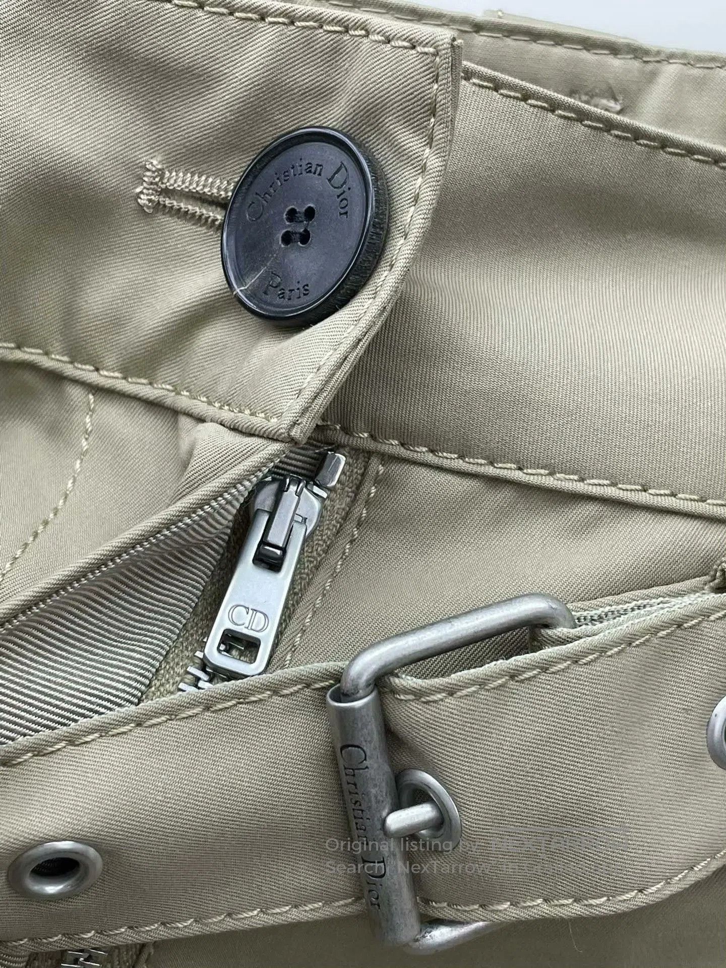 Dior Dior Khaki Cargo Pants. Size 33" - 3 Thumbnail