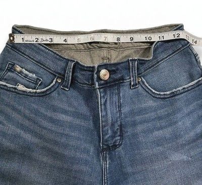 Lee Lee Studded Distressed Skinny Jeans Slim Fit Cotton Denim Size 26" / US 2 / IT 38 - 4 Thumbnail