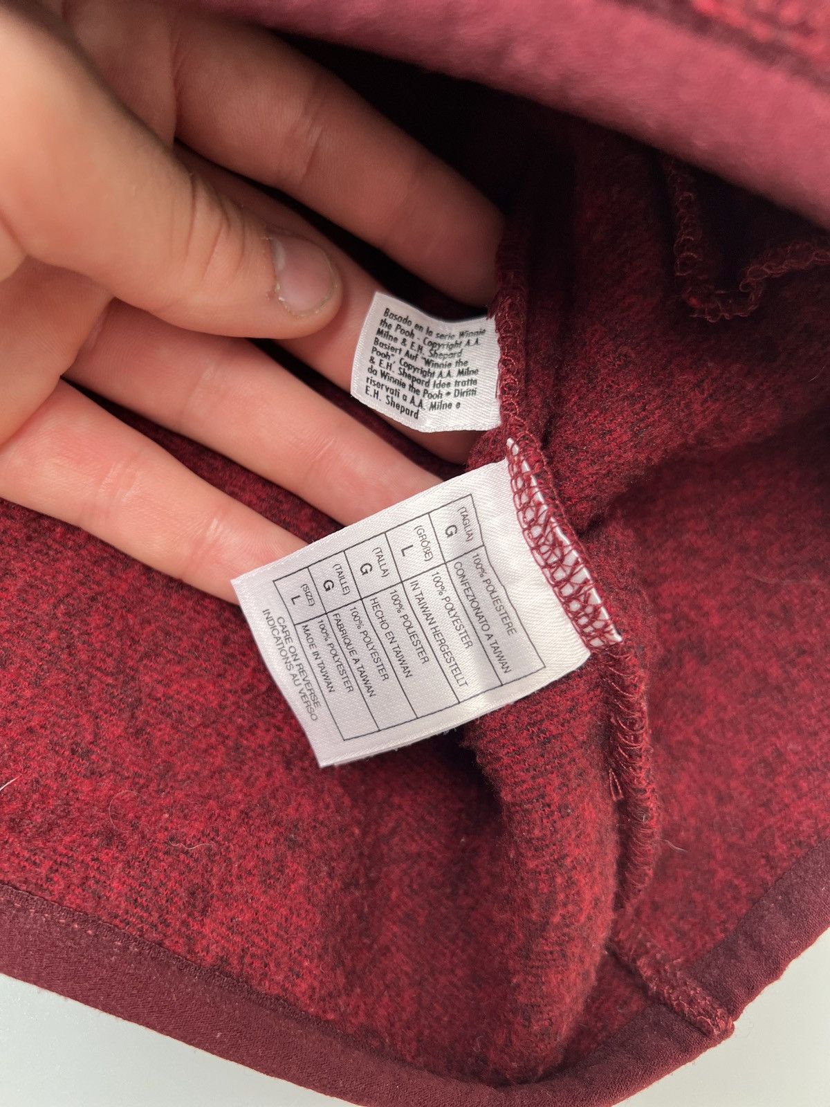 Disney × Vintage Disney Fleece Vintage Winnie's The Pooh Size US L / EU 52-54 / 3 - 7 Thumbnail