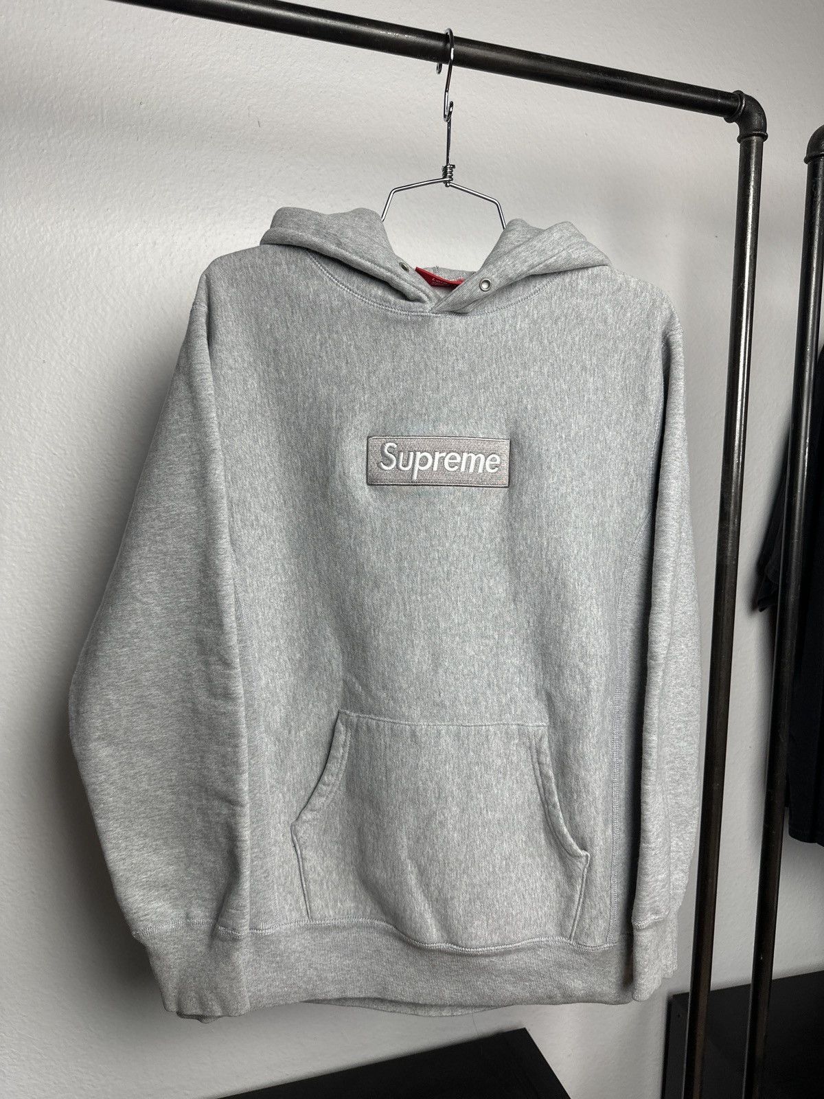 Supreme Vintage 2003 Grey on grey Box Logo BOGO Supreme Hoodie Grailed