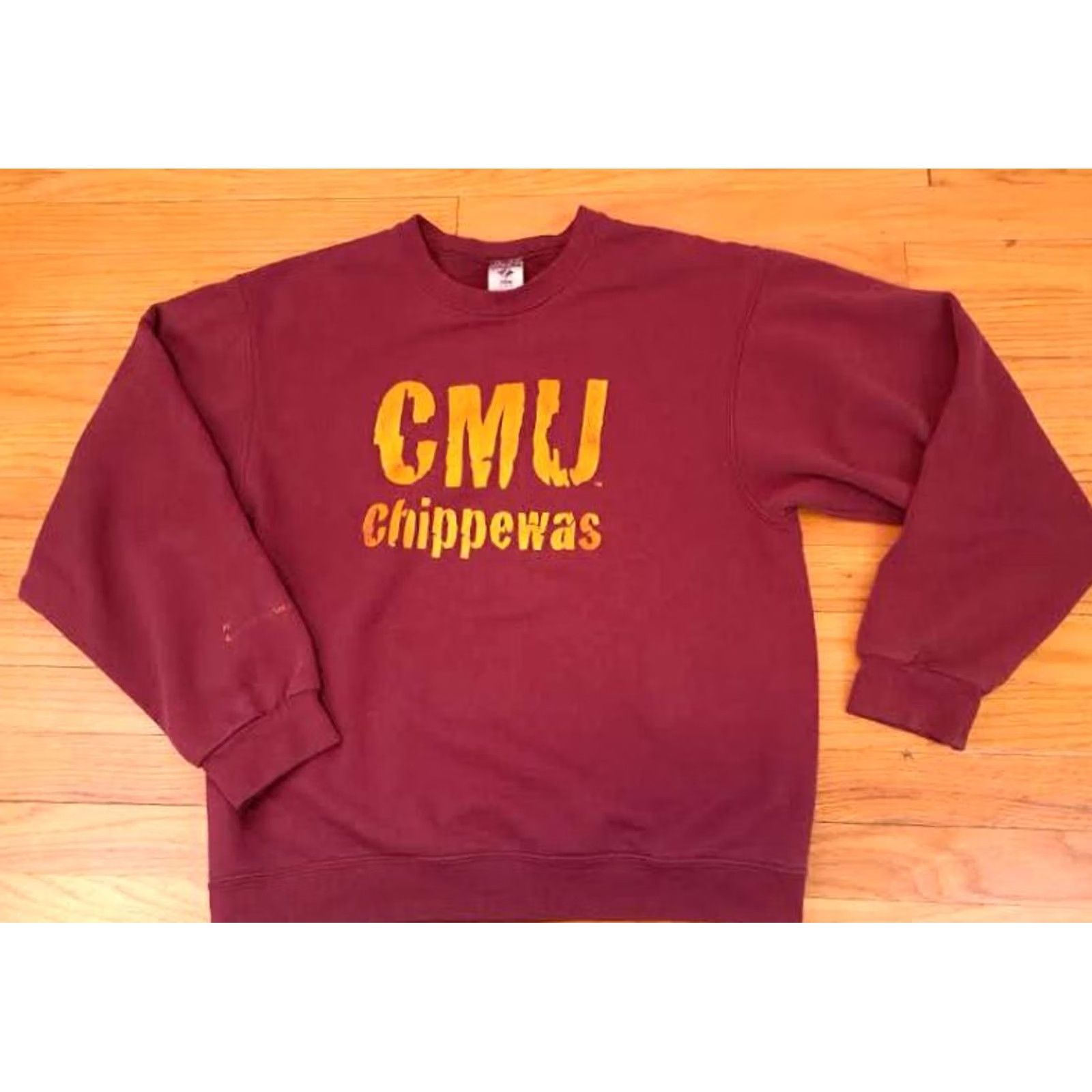 Jerzees Central Michigan University Chippawas Sweatshirt Jerzees - Medium Burgundy Canvas Size US M / EU 48-50 / 2 - 3 Thumbnail
