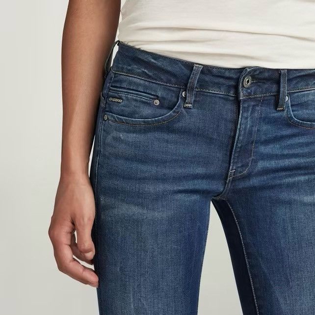 G-Star G-Star RAW Womens Midge Zip Mid Waist Skinny Jeans Blue Size 32" / US 10 / IT 46 - 3 Thumbnail