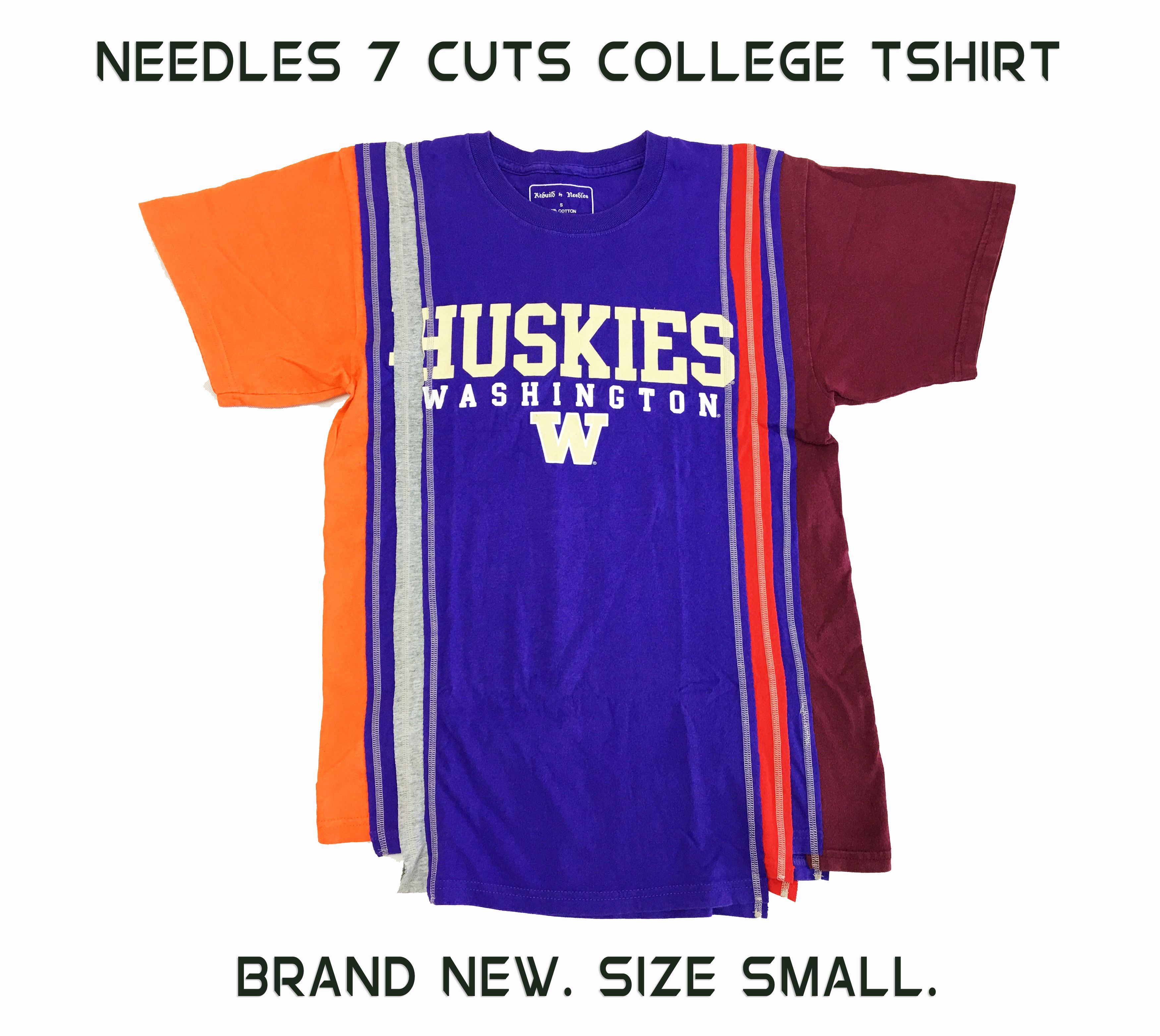 Japanese Brand Needles 7 Cuts Short Sleeve College T-shirt Small Size US S / EU 44-46 / 1 - 1 Thumbnail