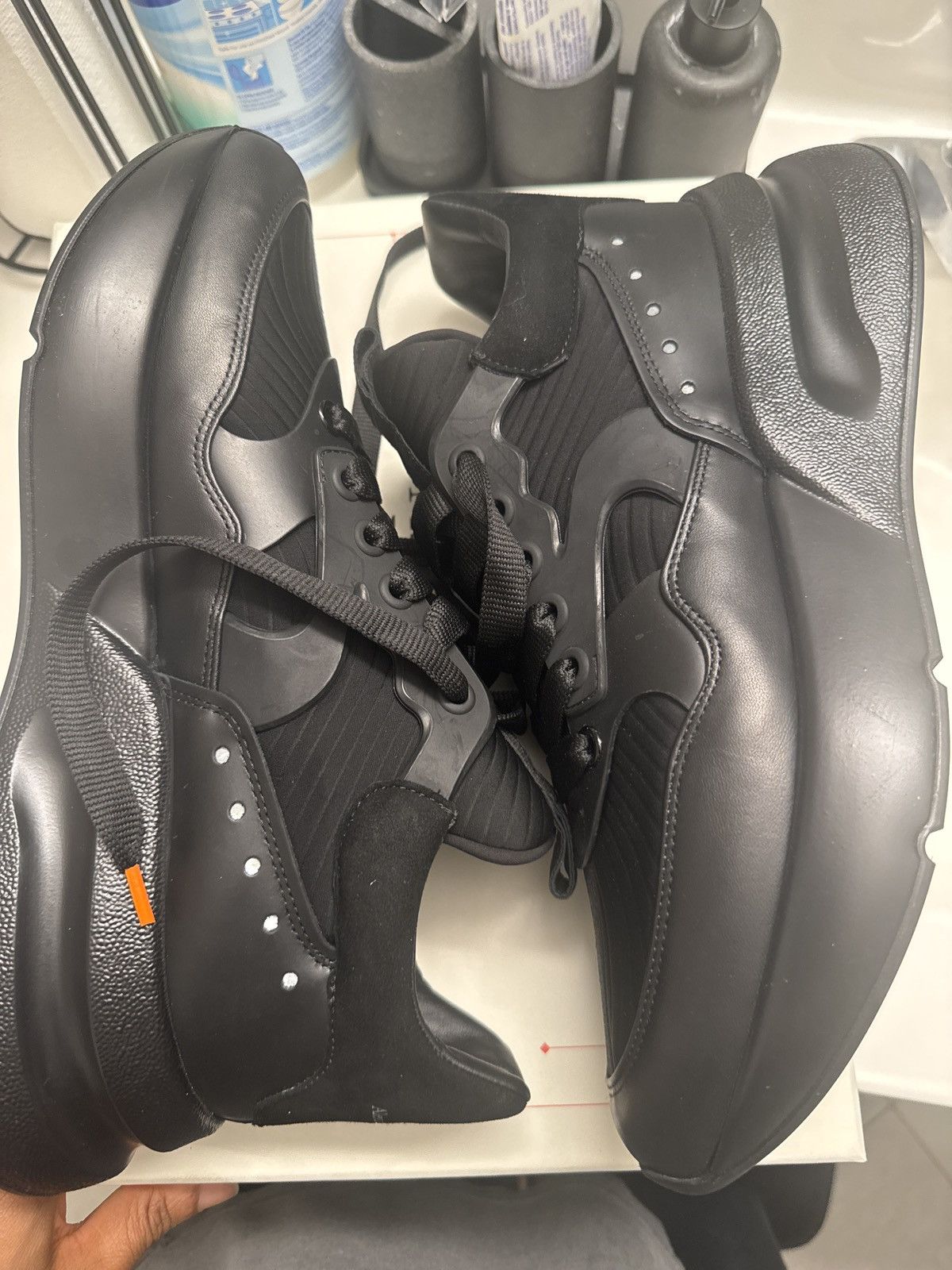 Alexander McQueen Alexander Mcqueen Nappa Joey Triple Black sneakers Size US 10 / EU 43 - 2 Thumbnail