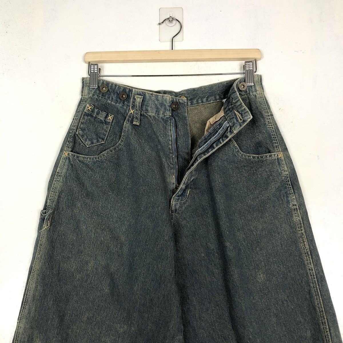 Issey Miyake 🔥VINTAGE DENIM JEANS LOOSE CUT JAPAN MADE Size US 30 / EU 46 - 12 Thumbnail