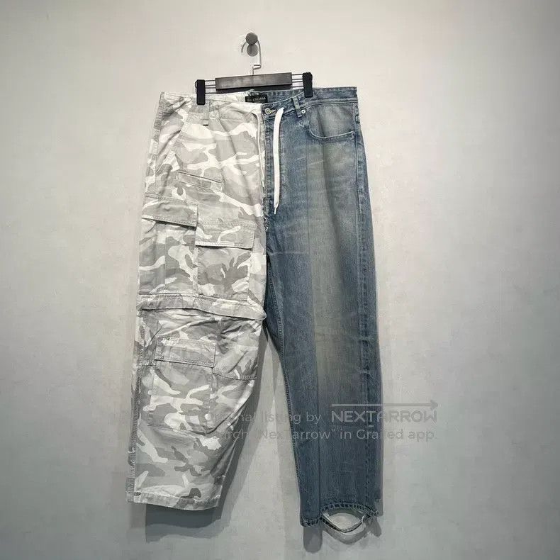 Balenciaga Balenciaga size M Distressed Camo Denim Jeans Size US 27 - 1 Thumbnail